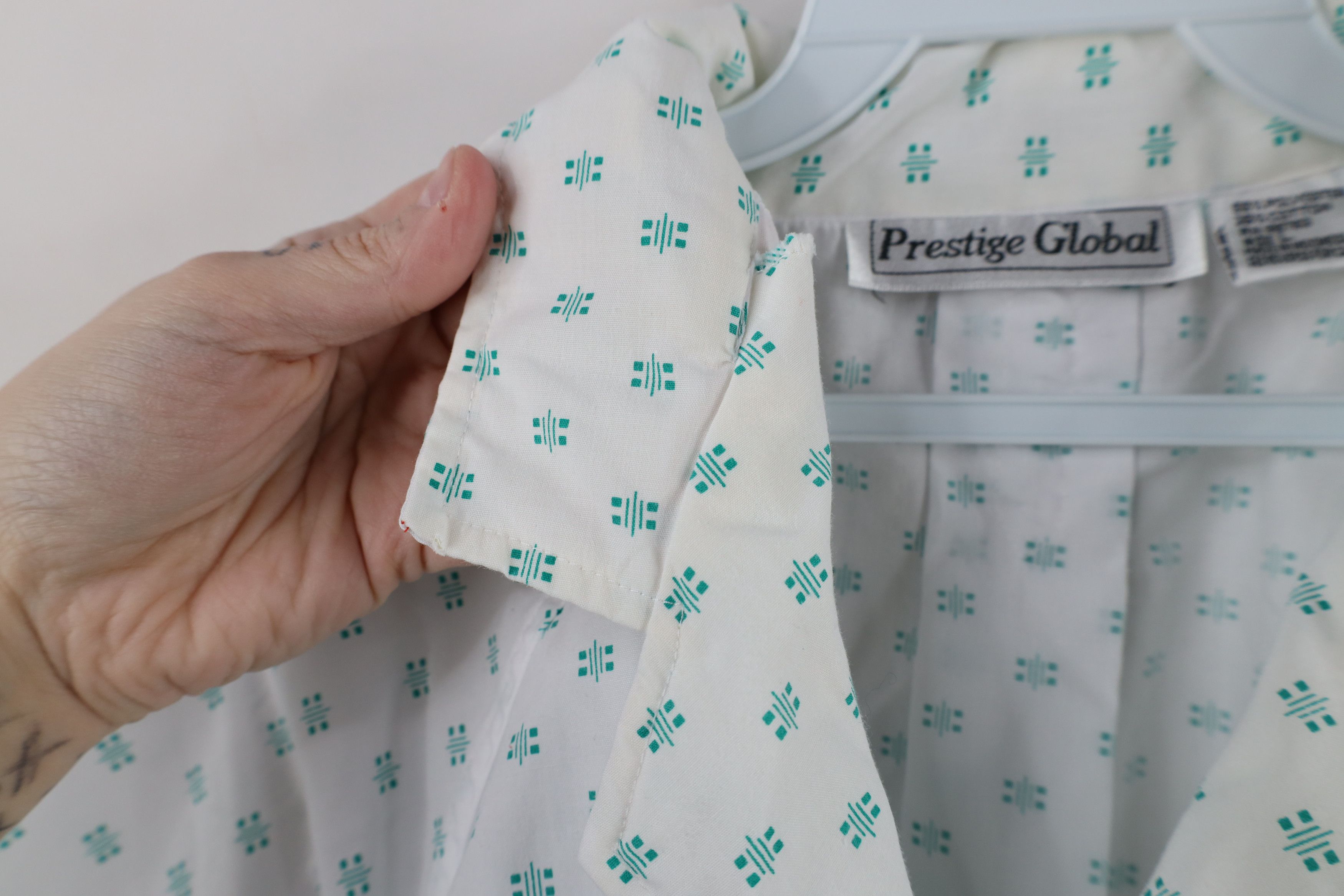 Vintage Vintage 80s 90s Streetwear Cuffed Geometric Button Shirt Size L / US 10 / IT 46 - 4 Thumbnail