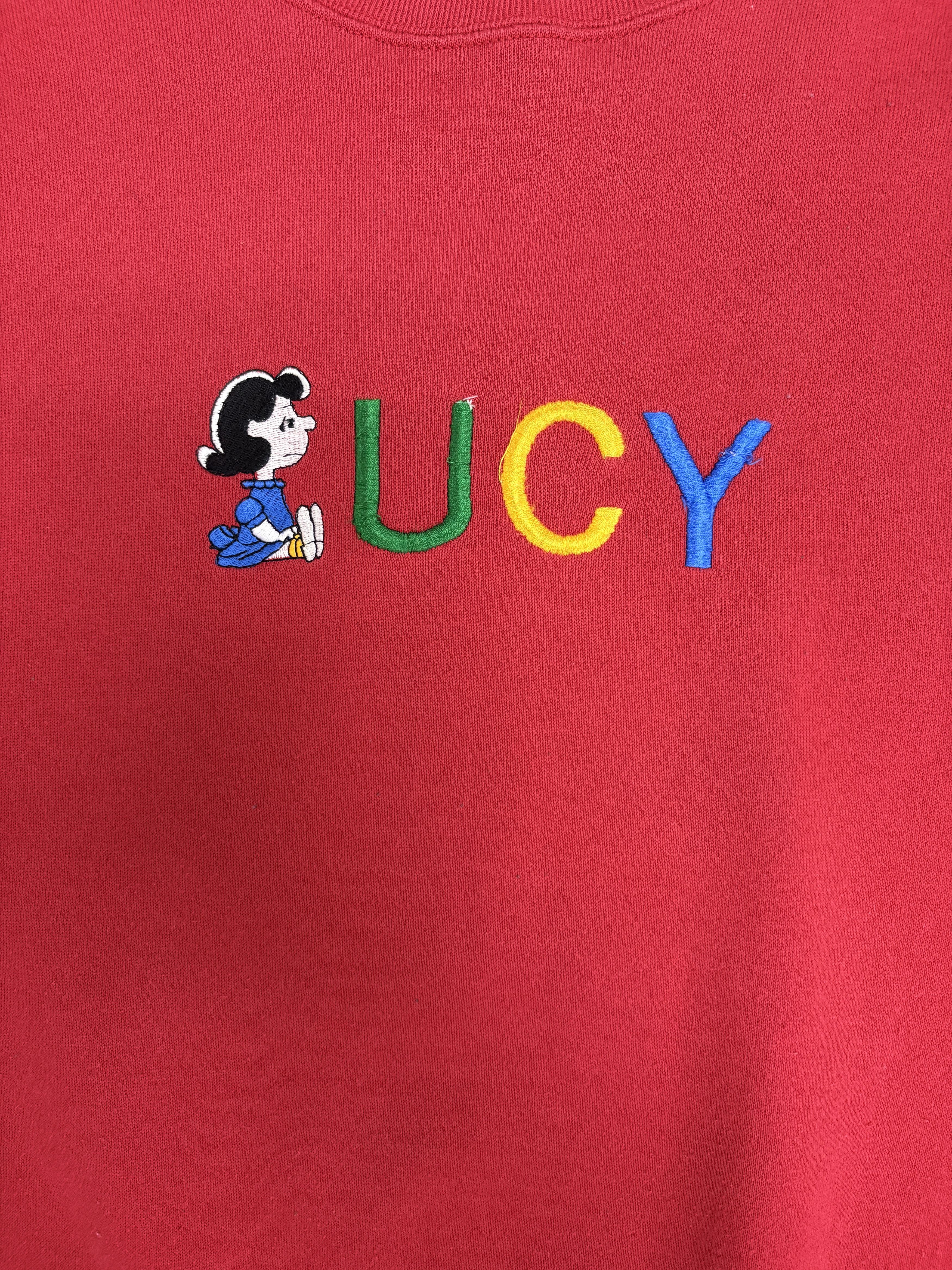 Vintage Lucy Embroidered Vintage Red Crewneck Sweater Size US L / EU 52-54 / 3 - 2 Thumbnail
