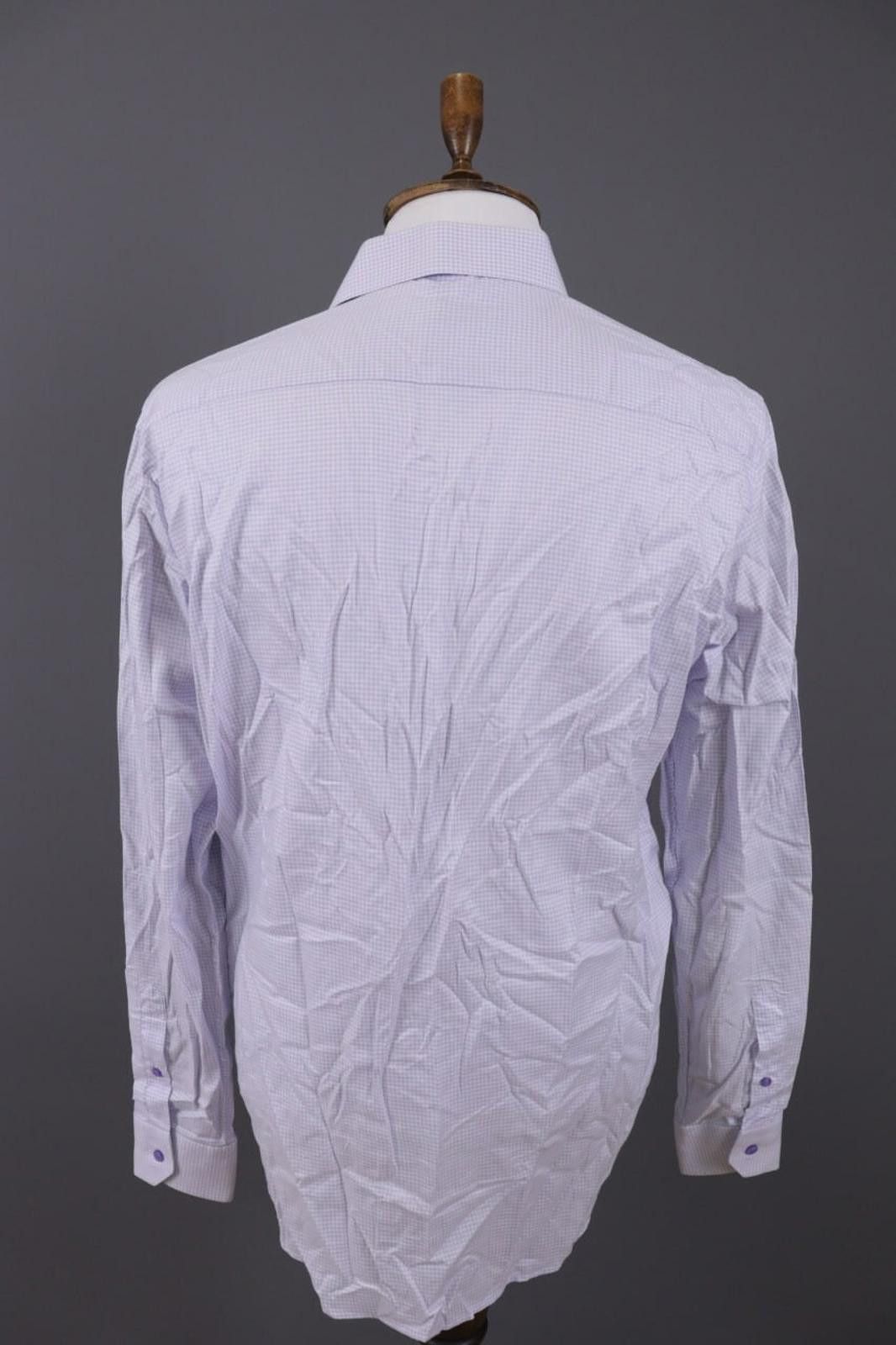 Eton Eton Contemporary Fit Blue Check Twill Shirt Sz 43 / 17 Size US M / EU 48-50 / 2 - 8 Thumbnail