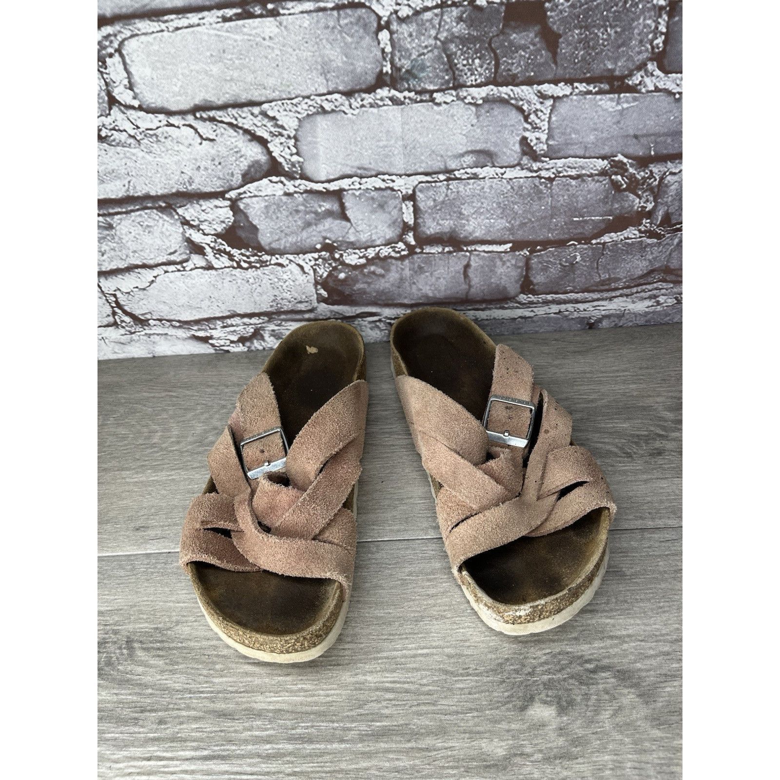 Birkenstock Birkenstock Lugano Pink Clay Suede Leather Slides Sandals Wo Size US 8.5 / IT 38.5 - 3 Thumbnail