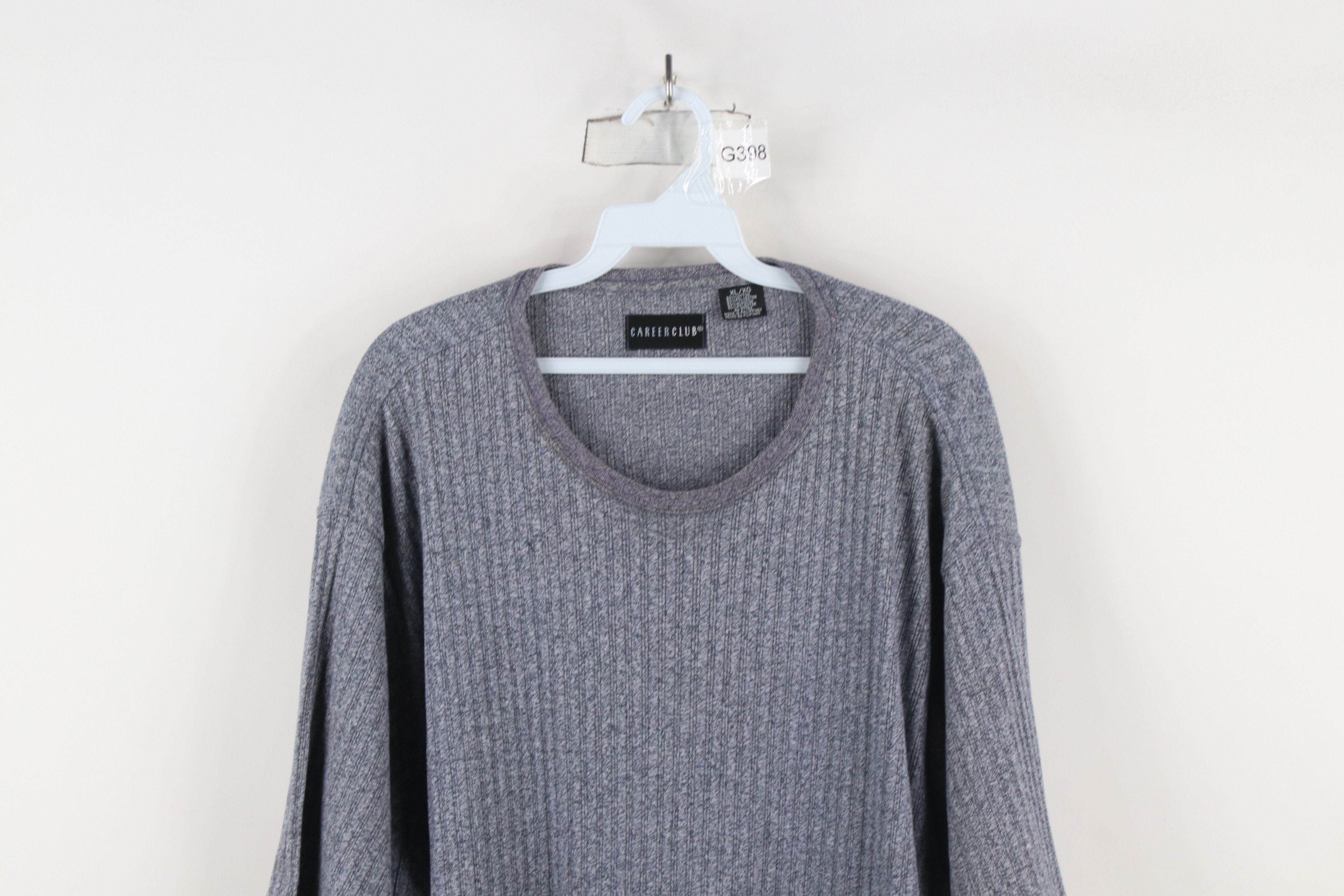 Vintage Vintage 90s Streetwear Ribbed Knit Short Sleeve T-Shirt Size US XL / EU 56 / 4 - 2 Thumbnail