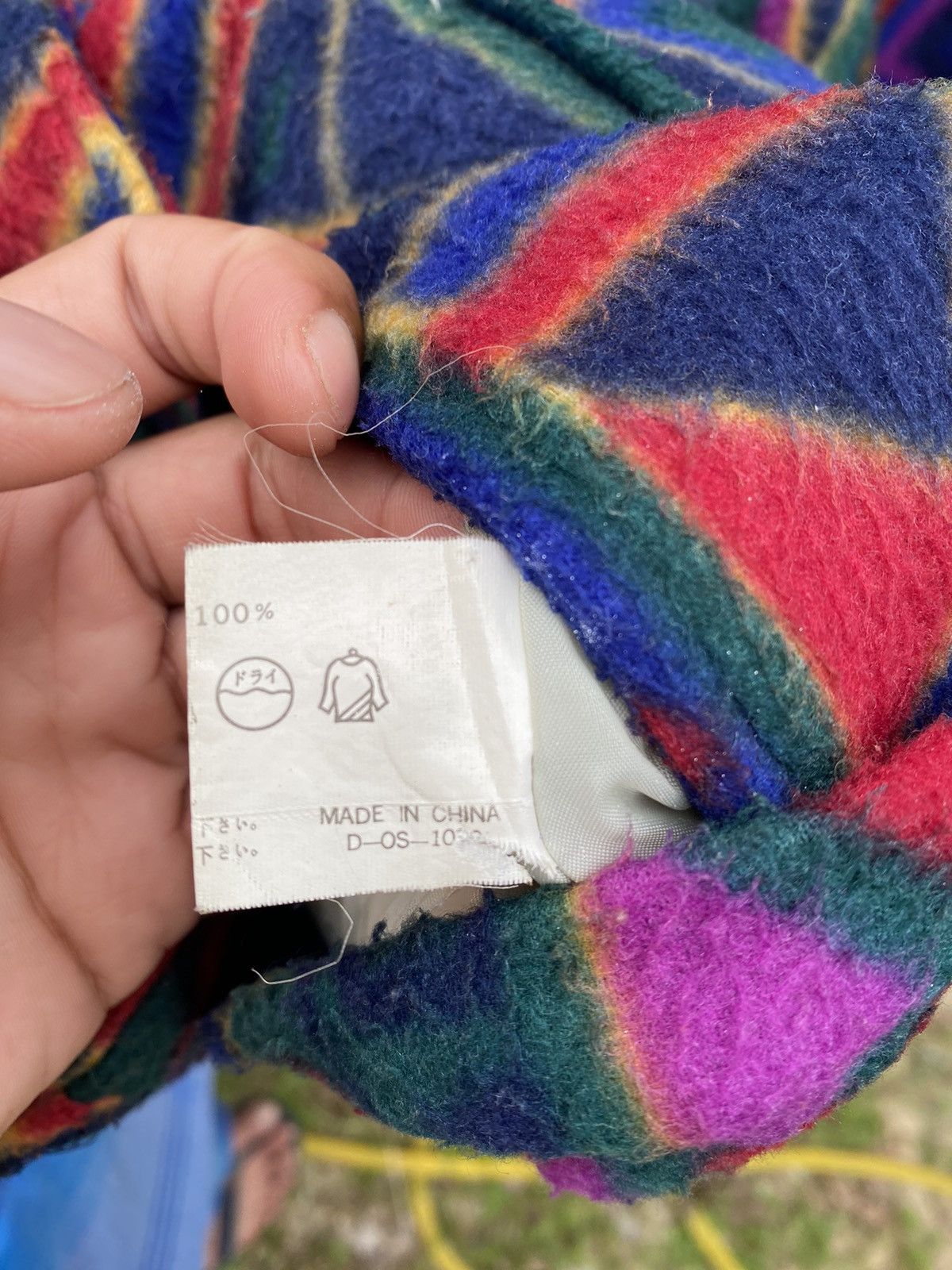 Japanese Brand Lucupe Wool Jacket Colourfull Design Size US L / EU 52-54 / 3 - 8 Thumbnail