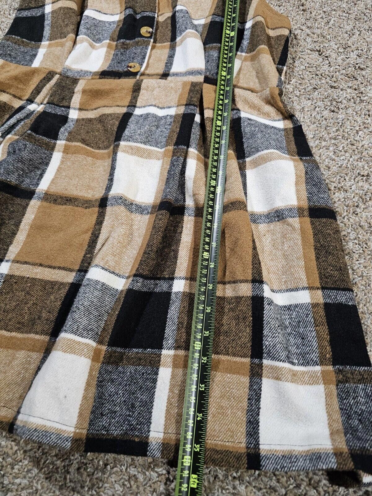Shein Women’s Shein Curve Plaid Flannel Button Down Dress Size 1XL Size M / US 6-8 / IT 42-44 - 4 Thumbnail