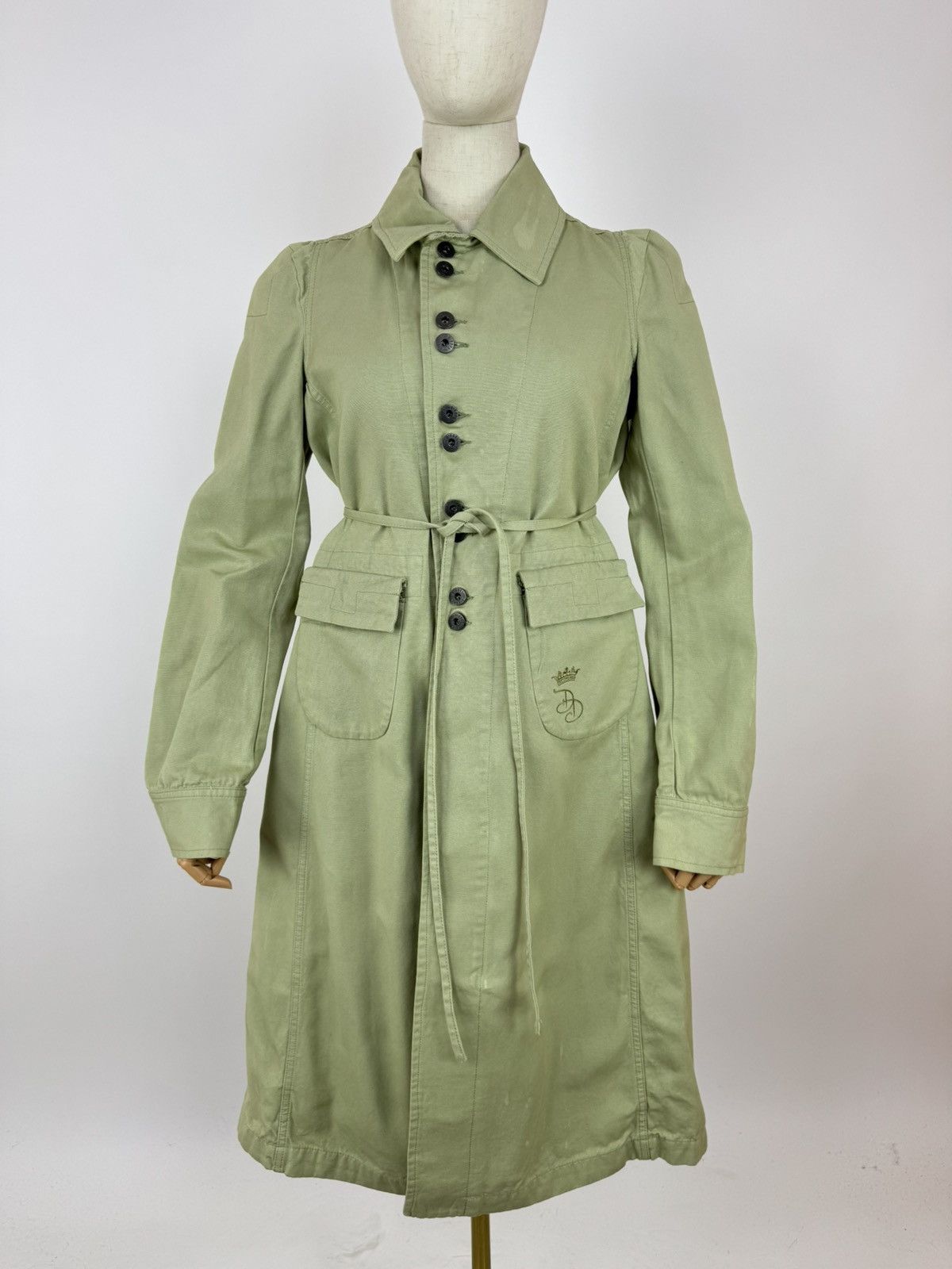 Diesel Vintage Diesel Coat Womens Canvas Trench archive avant garde Size M / US 6-8 / IT 42-44 - 1 Thumbnail