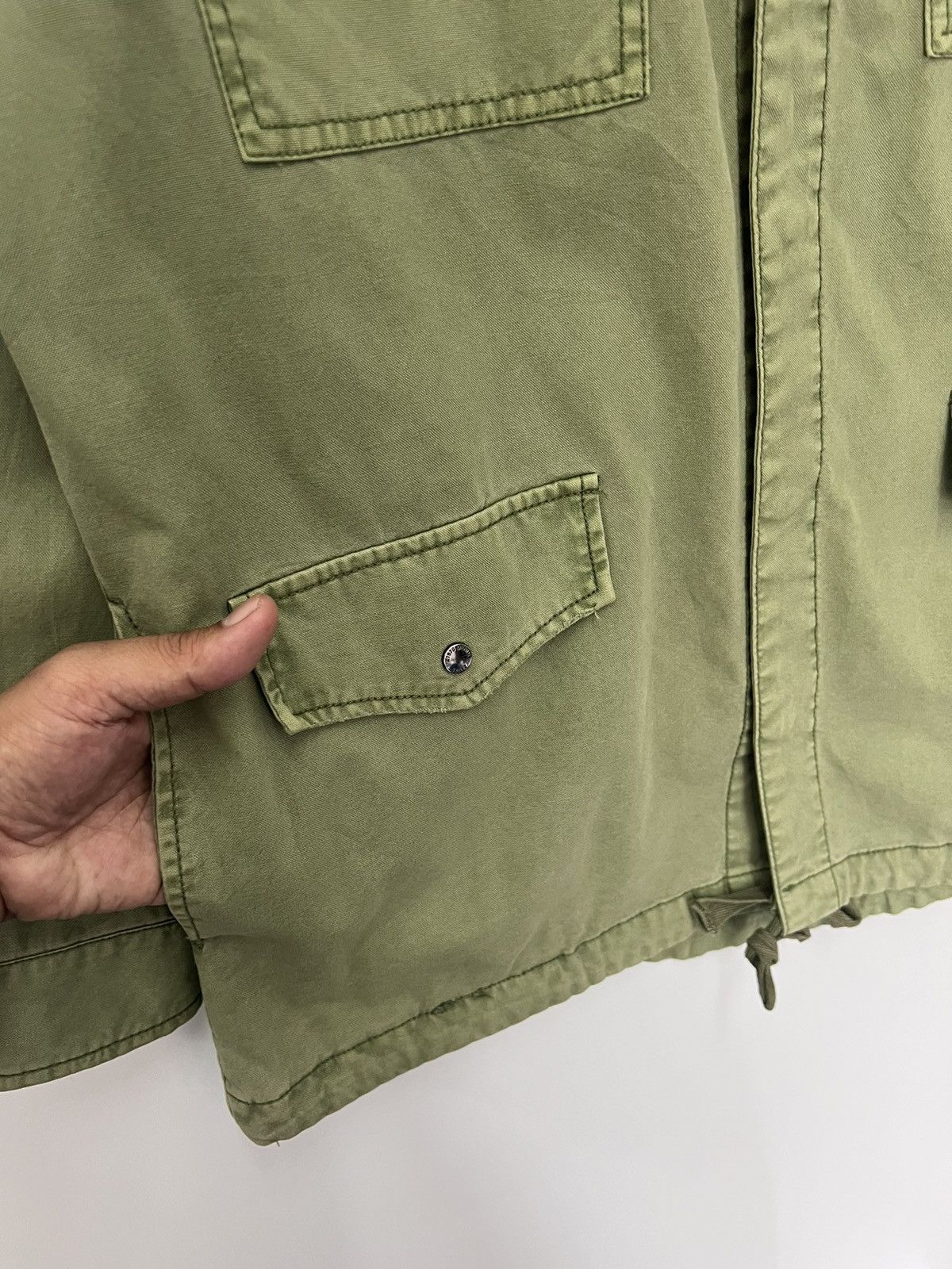 Zara 🔥M-65 🔥 Zara Basic Z1975 Denim Field Jacket - M Size US M / EU 48-50 / 2 - 7 Thumbnail