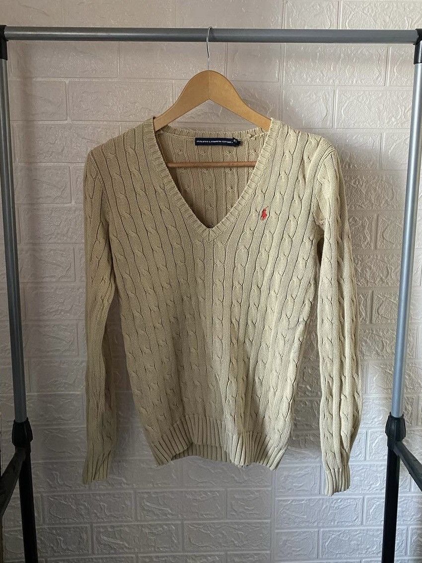Polo Ralph Lauren × Vintage Vintage Polo Ralph Lauren Big Knit Sweater M Size M / US 6-8 / IT 42-44 - 1 Thumbnail