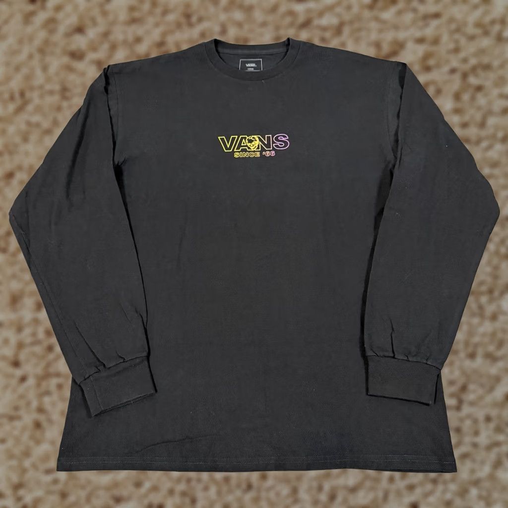 Vans VANS Classic Casual Graphic Print Long Sleeve Shirt Men L Black Size US L / EU 52-54 / 3 - 1 Thumbnail