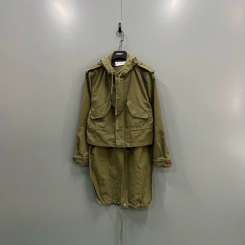 Saint Laurent Paris Saint Laurent Green Hooded Jacket Size 44 Size US M / EU 48-50 / 2 - 1 Thumbnail