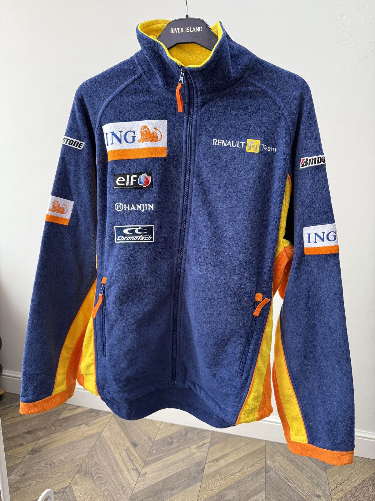 Other Vintage Renault F1 Team ING Fleece Jacket Size US L / EU 52-54 / 3 - 3 Thumbnail