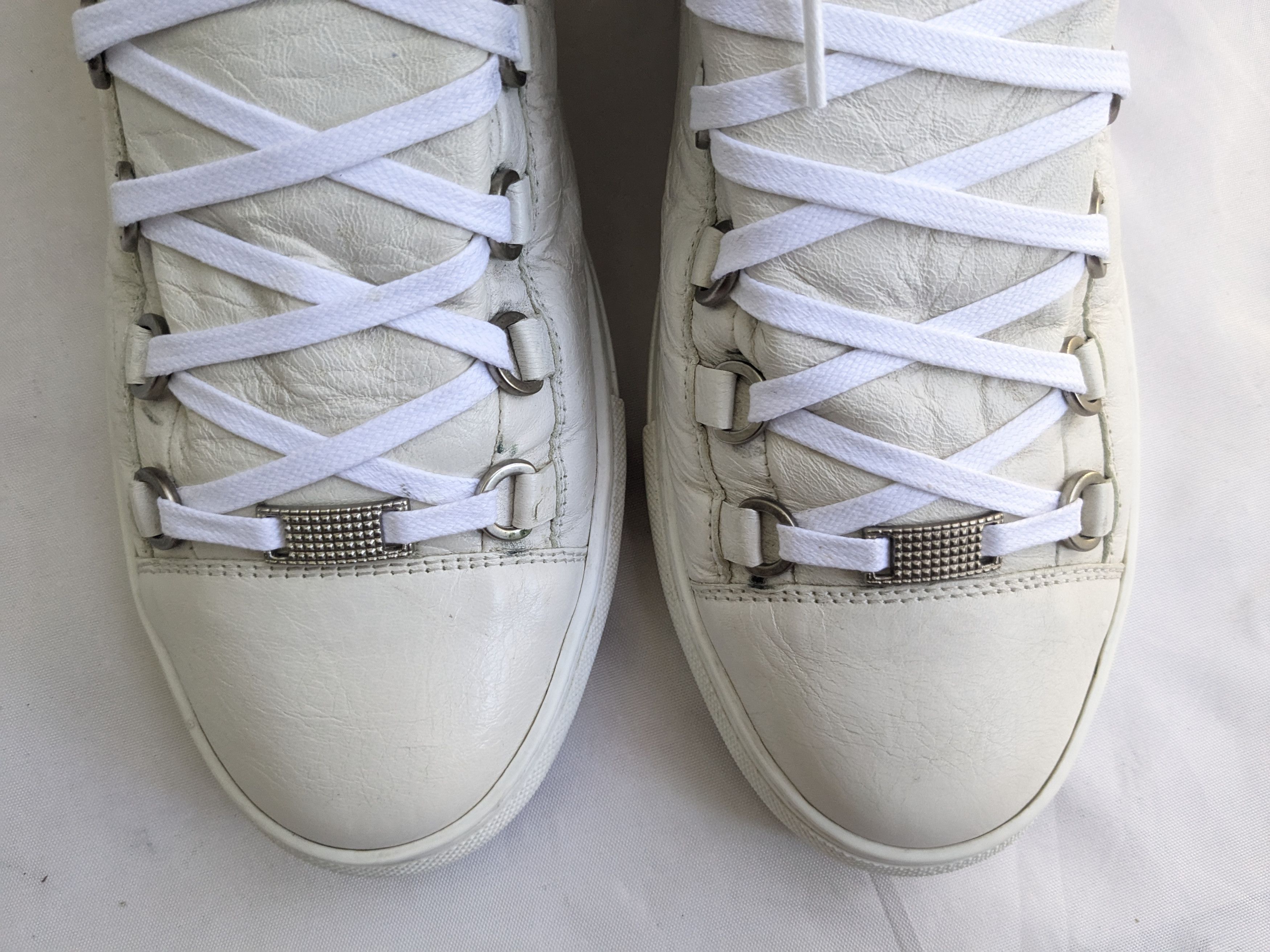 Balenciaga Balenciaga Arena White 10 Leather High Tops Lace Up Size US 10 / EU 43 - 3 Thumbnail
