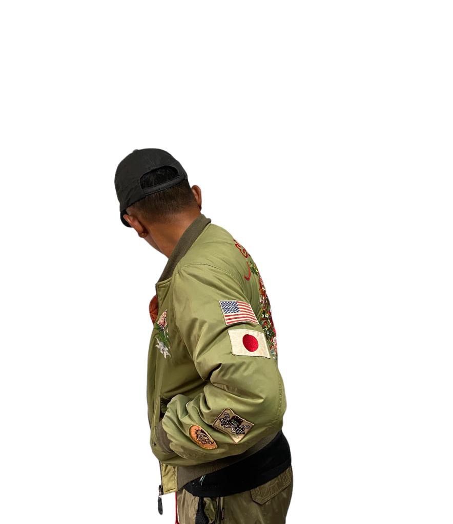 Ed Hardy Don Ed Hardy reversible bomber jacket embroidered logo Size US M / EU 48-50 / 2 - 10 Thumbnail