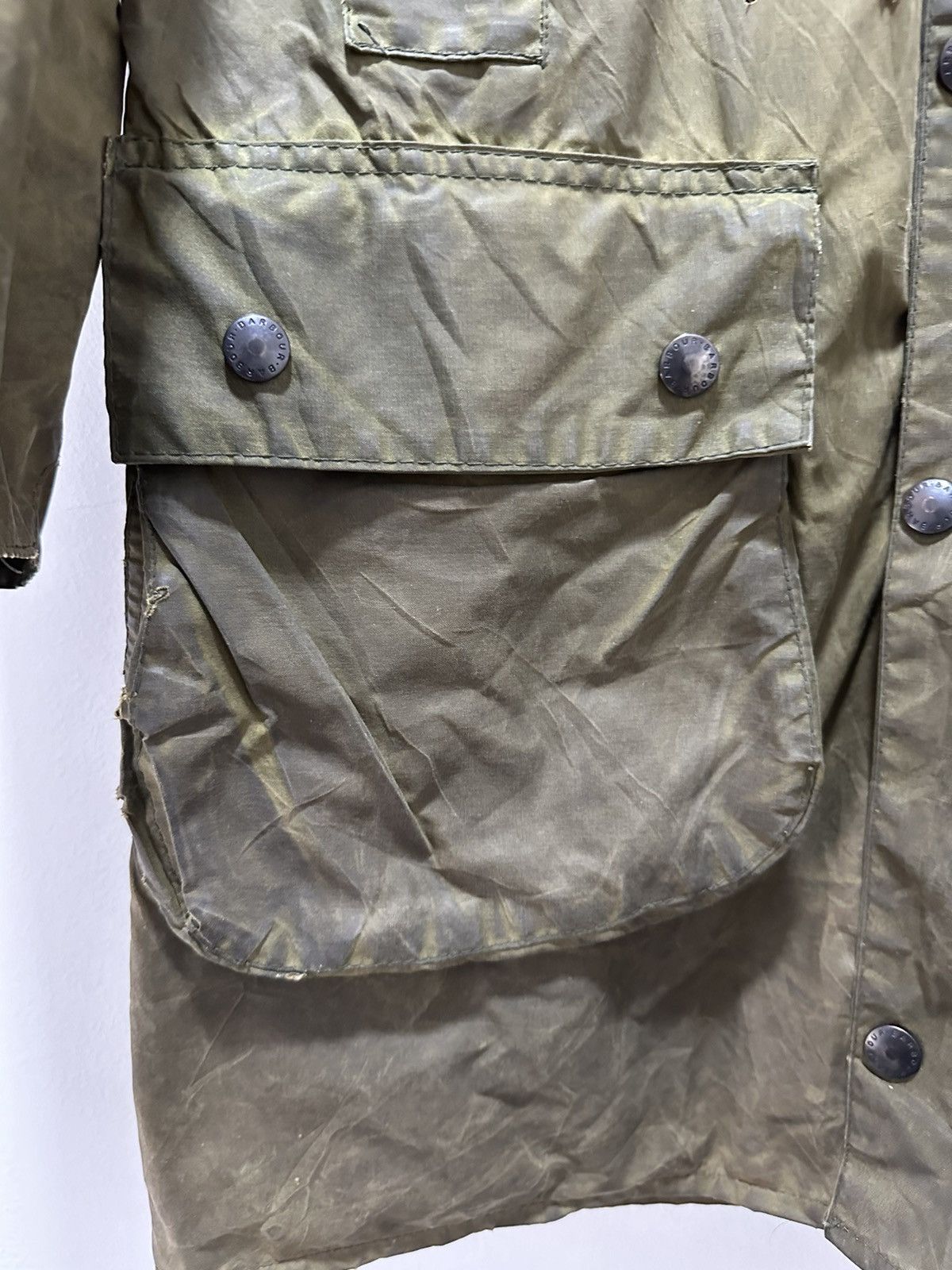 Barbour Barbour Border Cotton Waxed Jacket Hunting Jacket Size US L / EU 52-54 / 3 - 6 Thumbnail