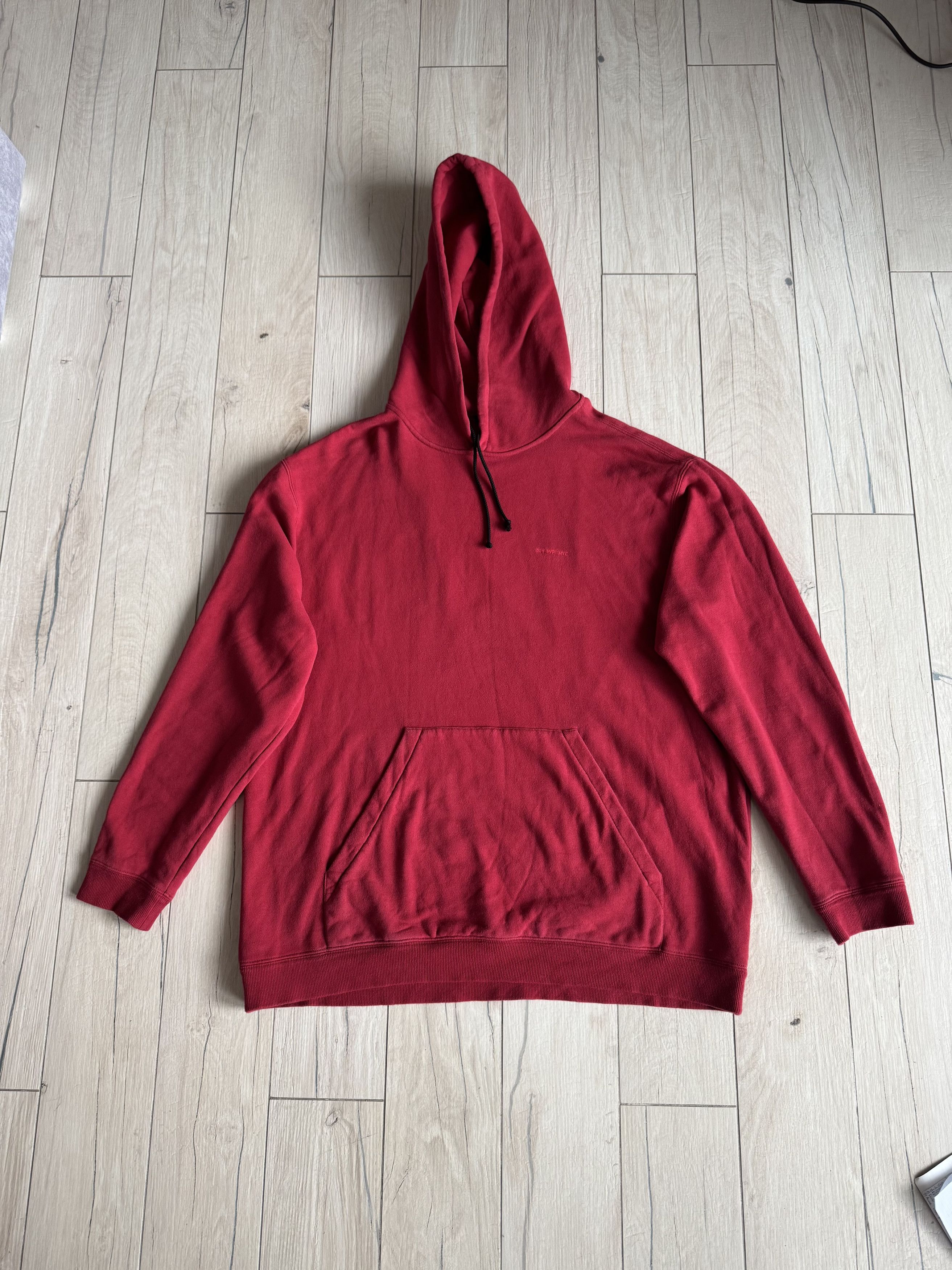Calvin Klein 205W39NYC Calvin Klein 205W39NYC Big Logo Oversized Red Hoodie Size US L / EU 52-54 / 3 - 3 Thumbnail