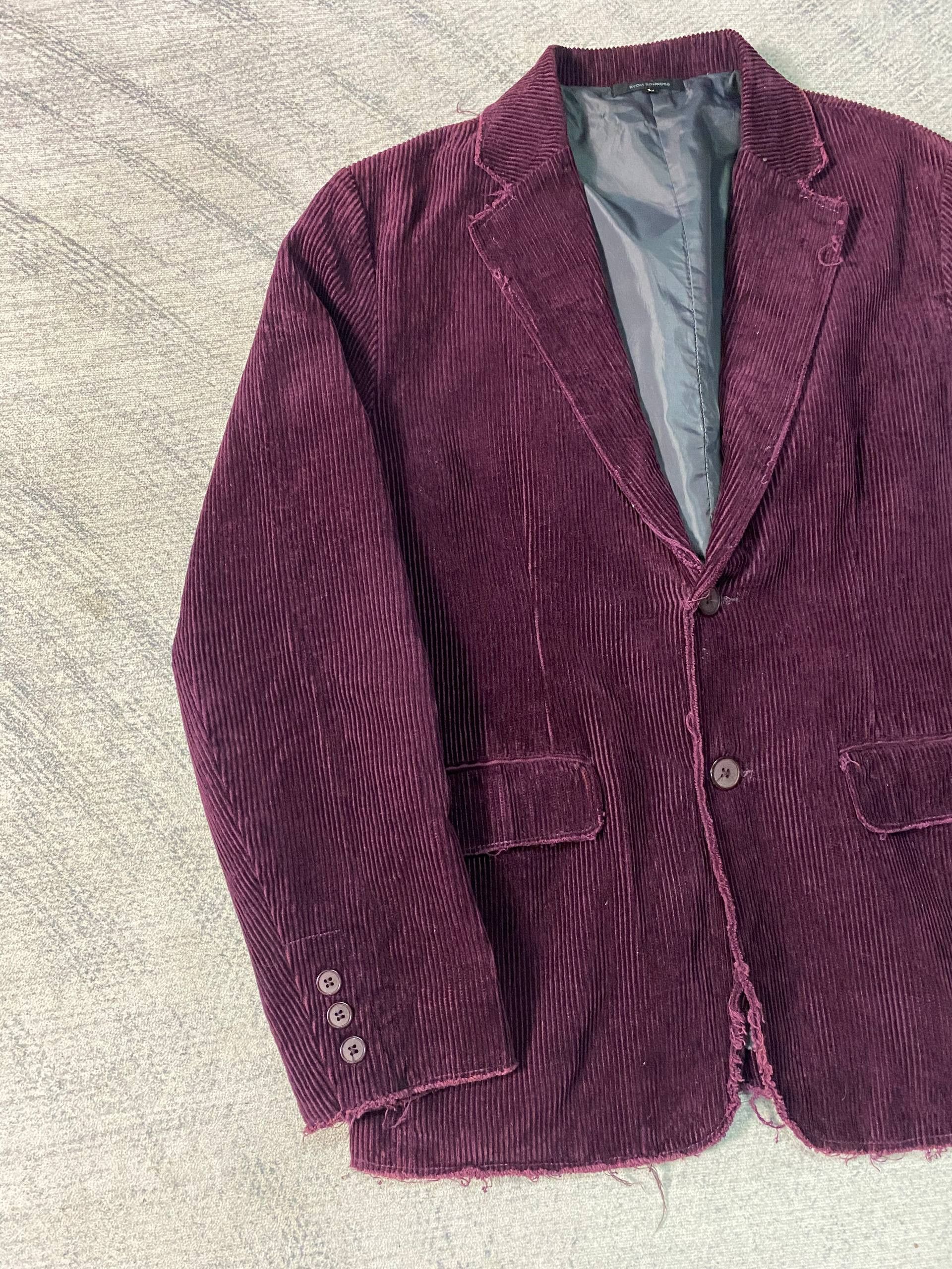 Porter Ryoh Rounds Porter Artisanal Raw Edge Punk Style Blazer Size 40R - 3 Thumbnail