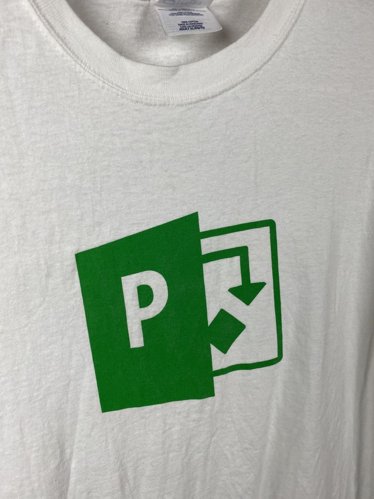 Microsoft 💻Vintage 00s T-Shirt Microsoft Project Promo Big Logo Tee💻 Size US XL / EU 56 / 4 - 9 Thumbnail