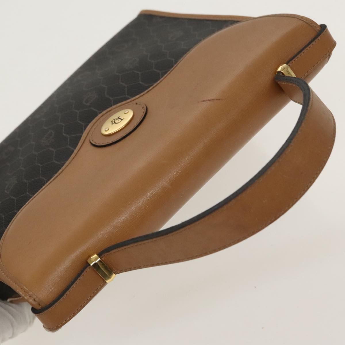 Dior DIOR Honeycomb Canvas Hand Bag Pvc Black Brown Size ONE SIZE - 6 Thumbnail