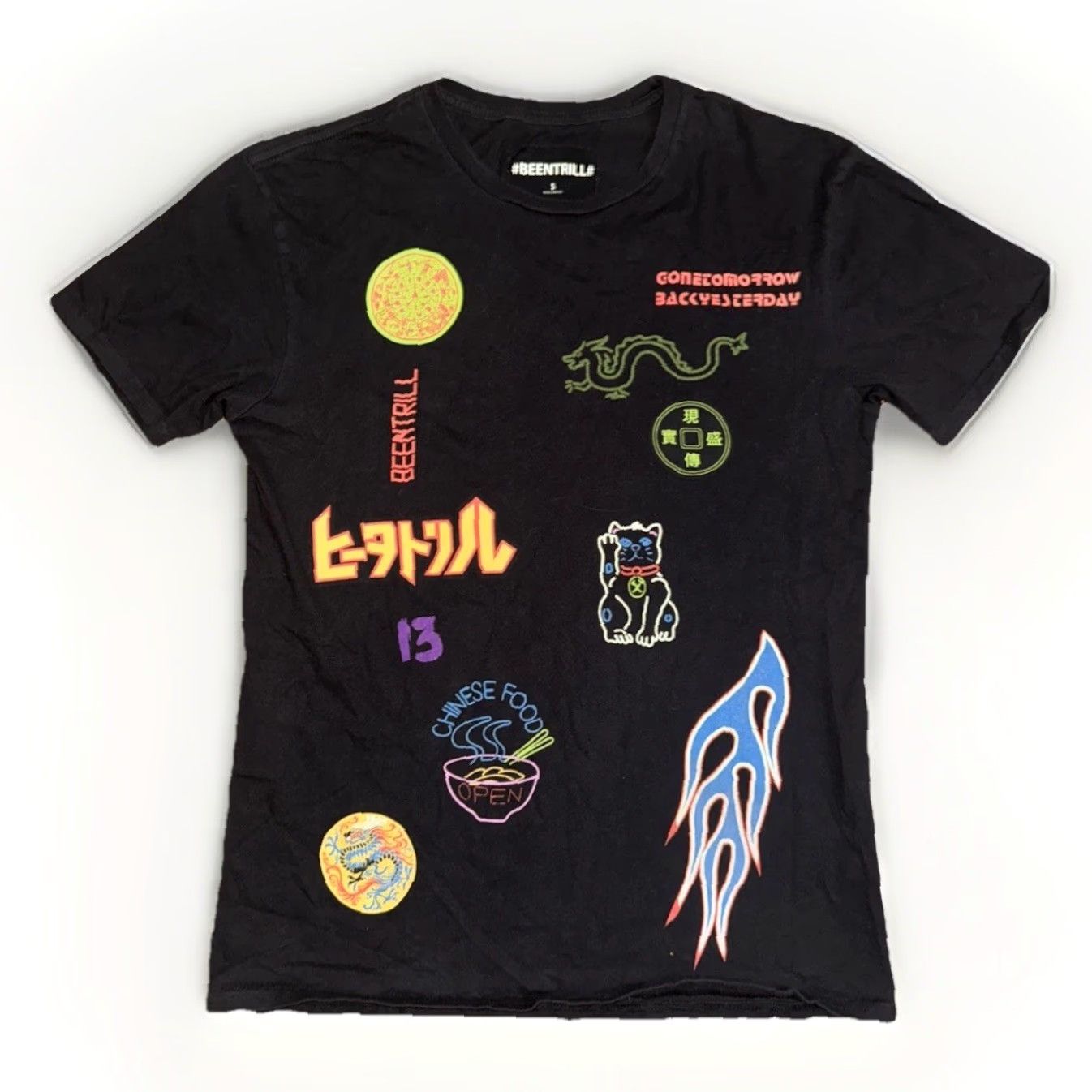 Been Trill VINTAGE Been Trill Graphic T-Shirt Black Men’s Small 19x26 Streetwear Y2K Flame Print Shirt Mens Small Black Graphic Tee Size US S / EU 44-46 / 1 - 2 Thumbnail
