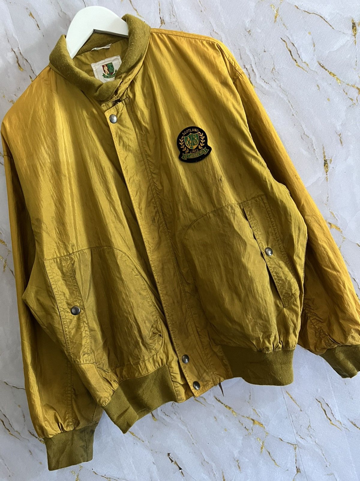 Andrew St. John Vintage St. Andrews Bomber Jacket 90s Golf Collegiate Size US XL / EU 56 / 4 - 4 Thumbnail
