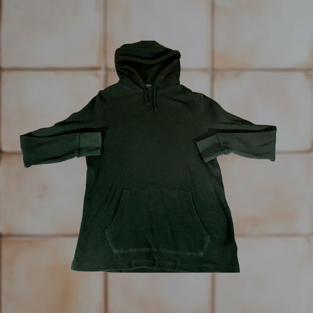 Polo Ralph Lauren Polo Ralph Lauren Hoodie Mens Large Green Thermal Waffle Knit Pullover Shirt Size US L / EU 52-54 / 3 - 1 Thumbnail