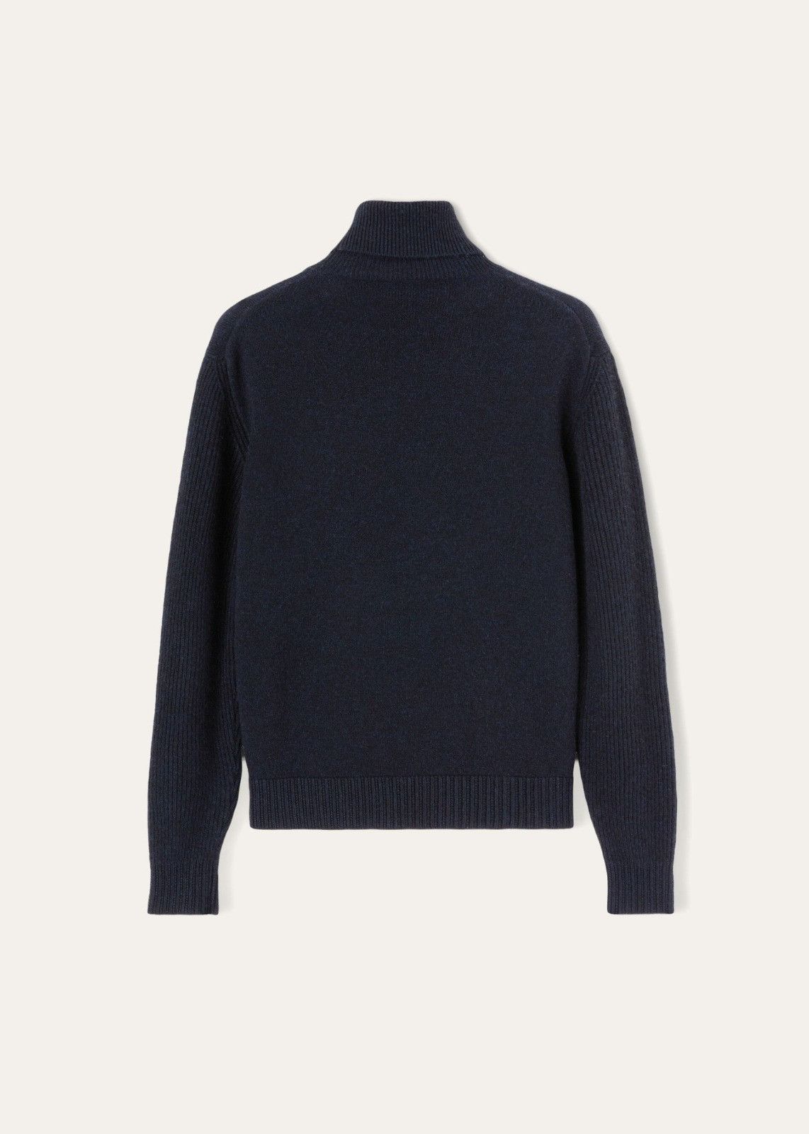 Loro Piana o1srvl11e1224 Dolcevita Casual Poloneck Sweater in Navy Blue Size US L / EU 52-54 / 3 - 2 Thumbnail