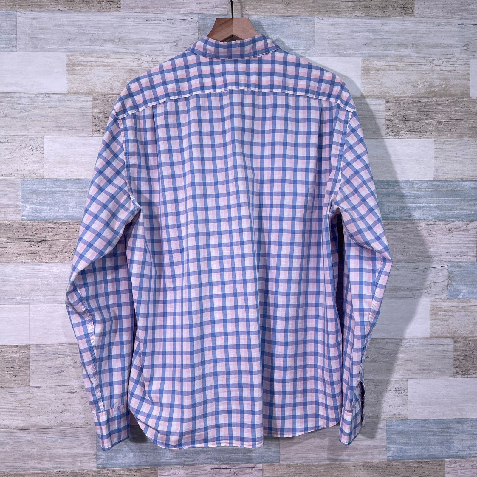 J.Crew J CREW Slim Untucked Performance Shirt Pink Plaid Mens XXL Size US XXL / EU 58 / 5 - 3 Thumbnail