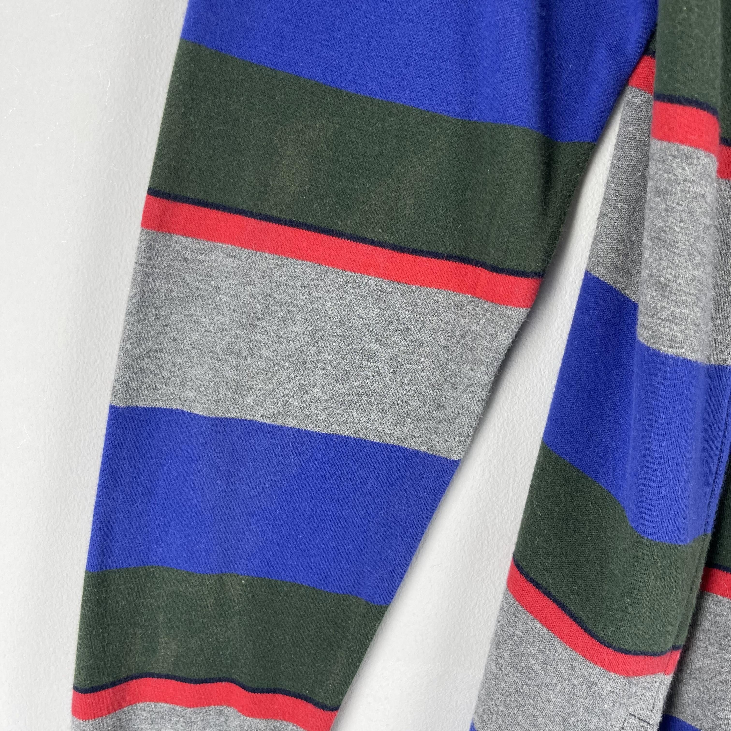 Polo Ralph Lauren Vintage 90s POLO Ralph Lauren Sun Faded Border Stripe Shirt Size US L / EU 52-54 / 3 - 6 Thumbnail