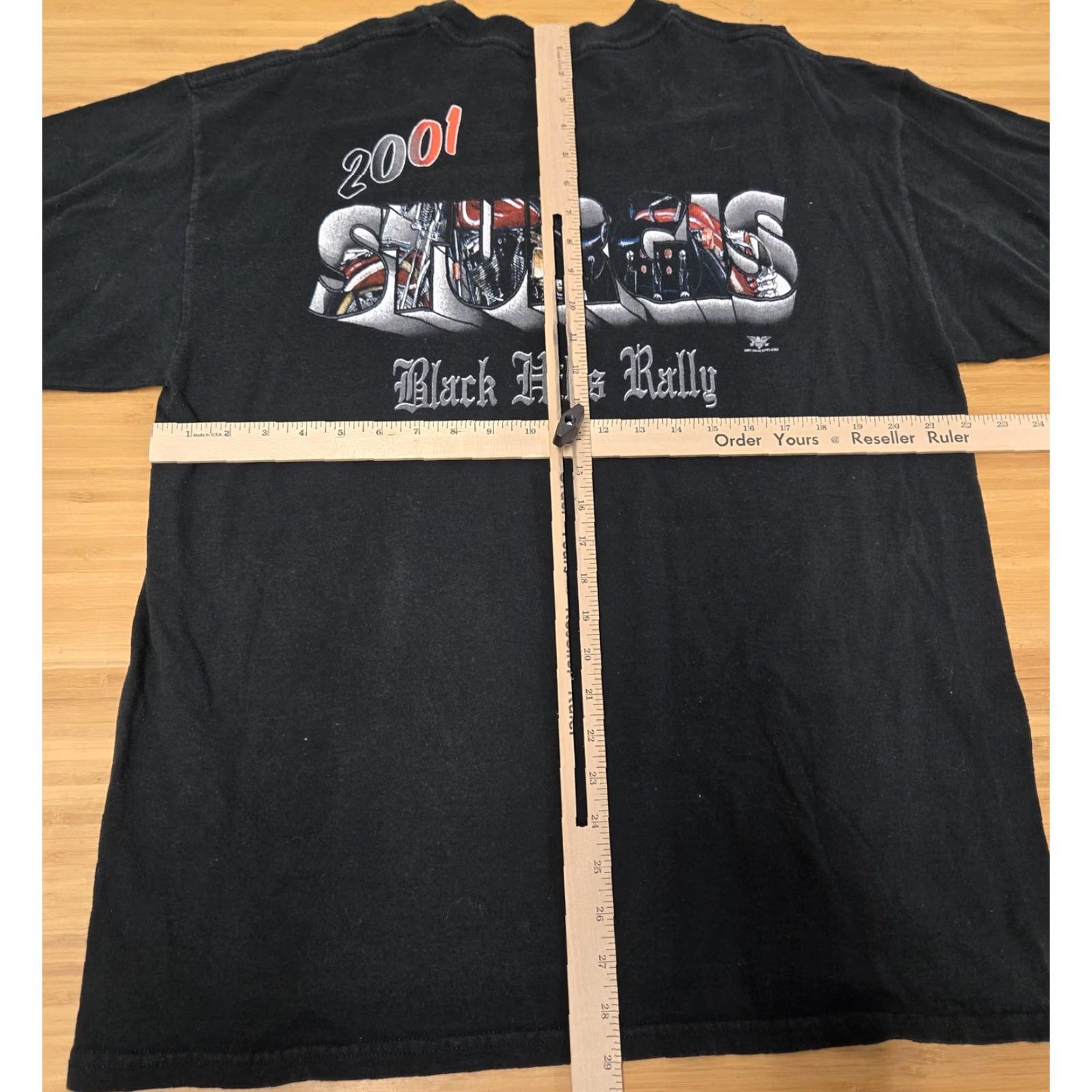 Vintage VINTAGE Sturgis Shirt Mens Black 2001 Black Hills Rally Double Sided Biker 00s Size US XXL / EU 58 / 5 - 7 Thumbnail