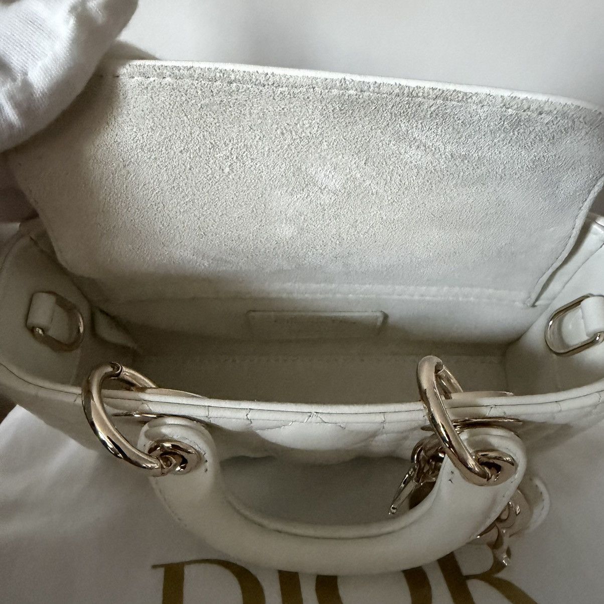 Dior Dior Lady D-Joy Micro Latte Cannage Lambskin— Gently used Size ONE SIZE - 12 Thumbnail