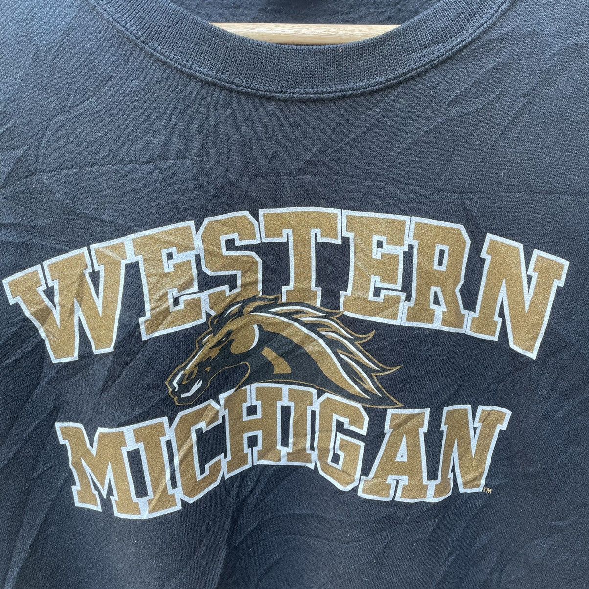 Vintage 🔥Vintage Western Michigan Big Logo Spellout Sweatshirts Size US M / EU 48-50 / 2 - 3 Thumbnail