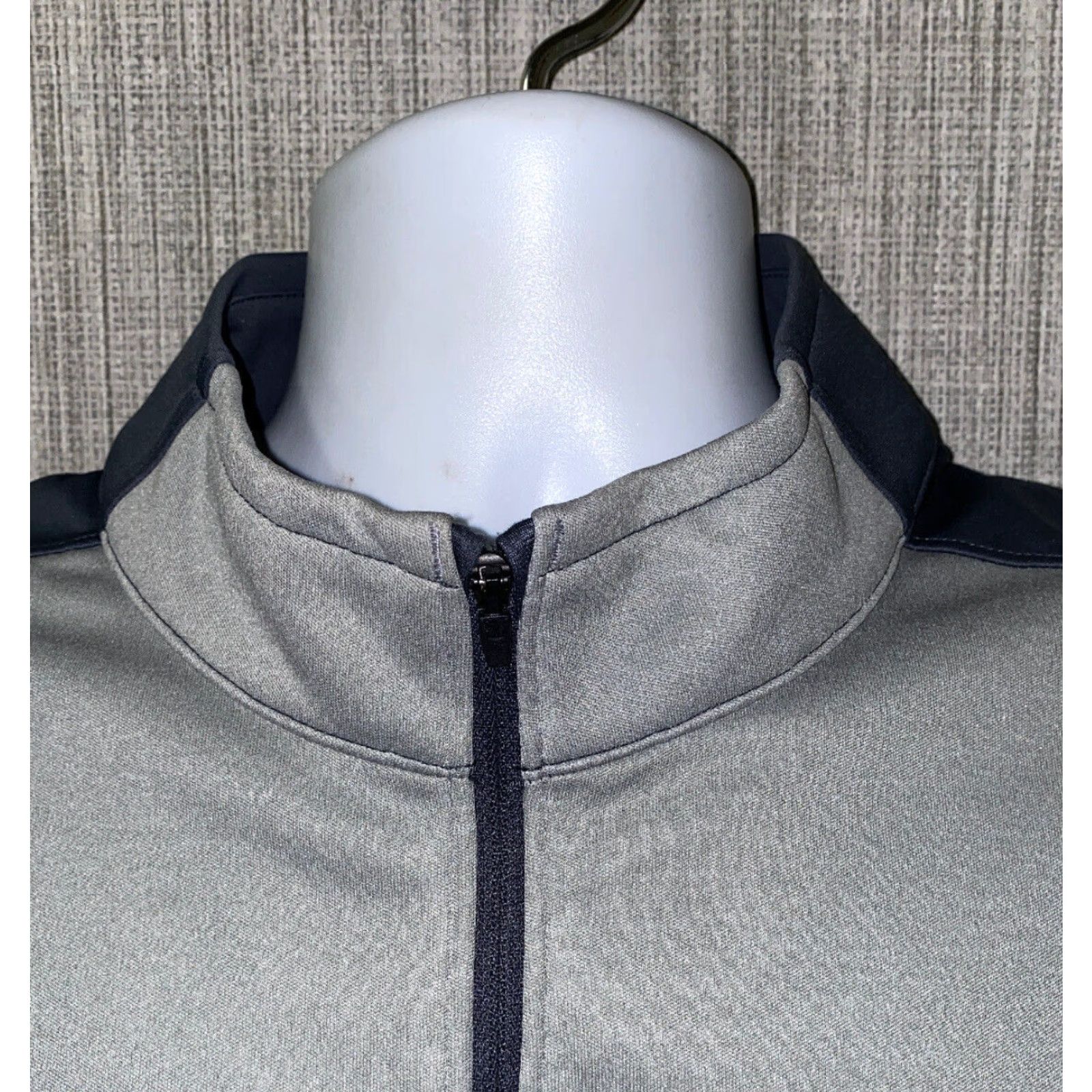 Under Armour Under Armour Mens Gray 1/2 Zip Pullover Jacket Size L Size US L / EU 52-54 / 3 - 3 Thumbnail