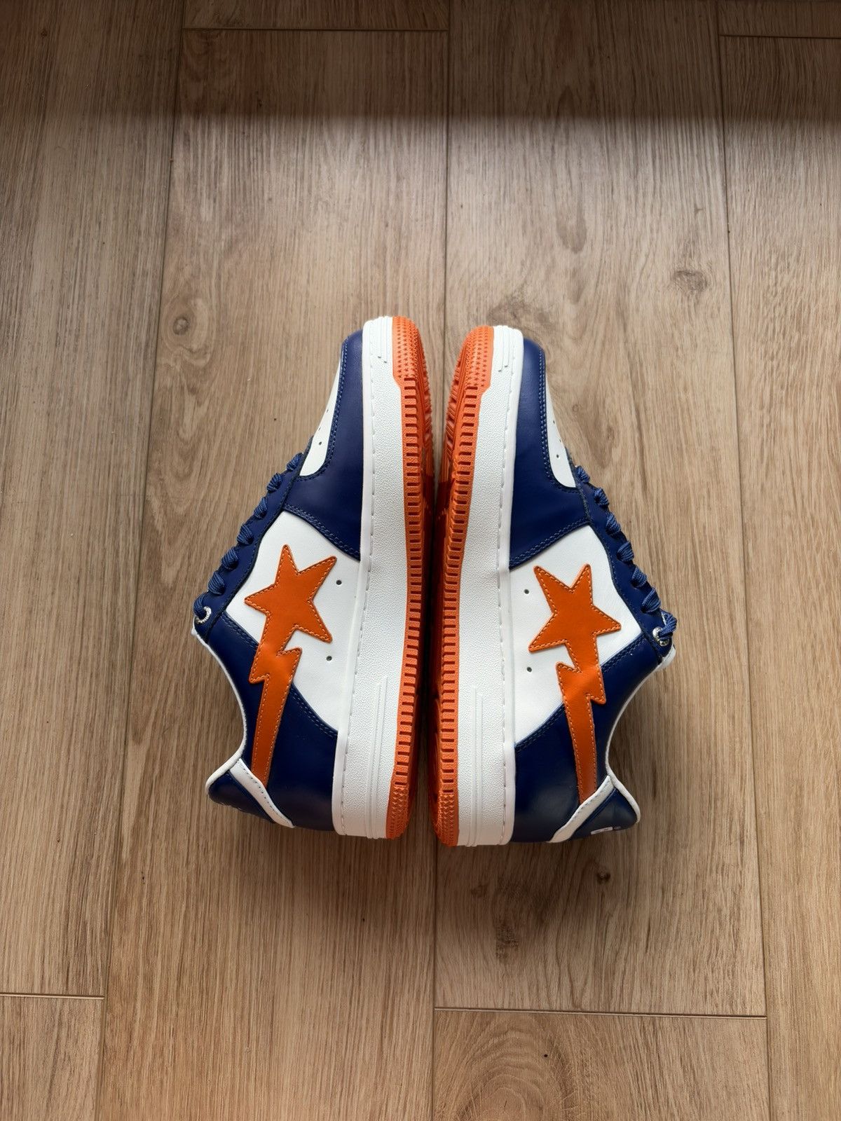 Bape A Bathing Ape Bape Sta #3 M2 White Blue Orange US 7 Size US 7 / EU 40 - 6 Thumbnail