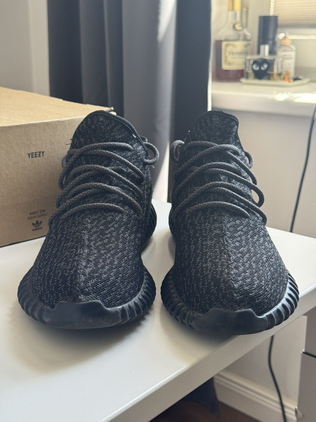Adidas × Kanye West Yeezy 350 Pirate Black (2016) 13 Size US 13 / EU 46 - 2 Thumbnail