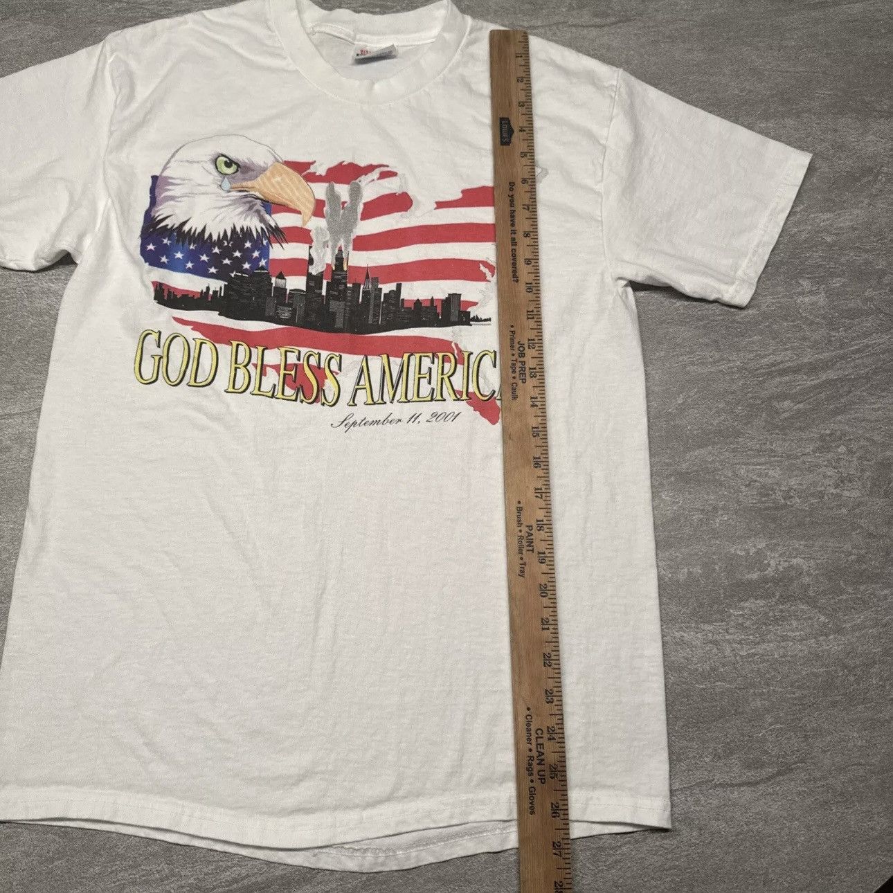 Hanes × Vintage Vintage September 11 Shirt Eagle 9/11 Twin Towers USA Flag Size US M / EU 48-50 / 2 - 6 Thumbnail