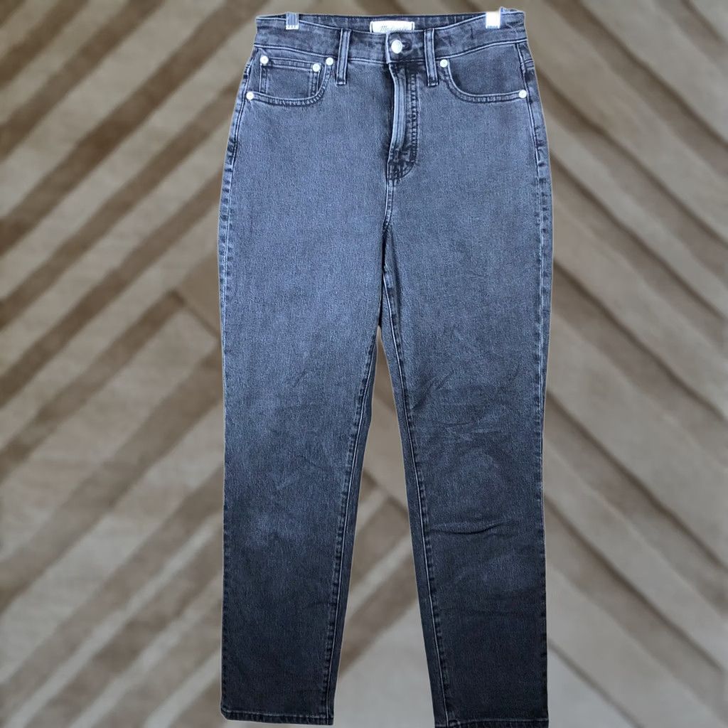 Madewell Madewell Jeans Black Denim The Curvy Perfect Vintage High Rise Stretch 26 Womens Jeans Block Stretch Pockets 5 Pocket Design Regular Inseam 27.5in Size 28" / US 6 / IT 42 - 1 Thumbnail