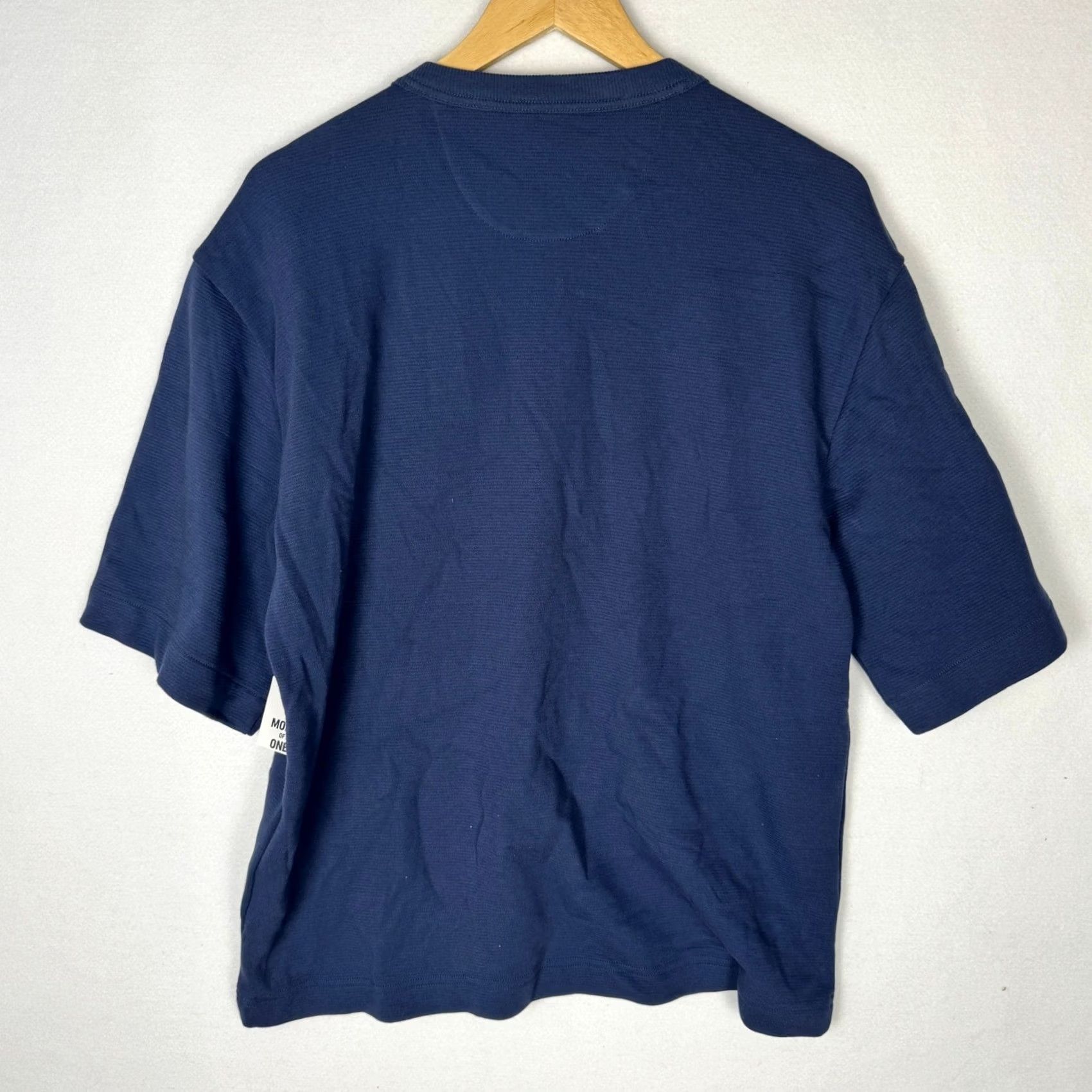 Vintage Mode of One Mens Ottoman Tee Caspian Waters Navy Blue Ribbed T-Shirt Medium NEW Size US M / EU 48-50 / 2 - 3 Thumbnail