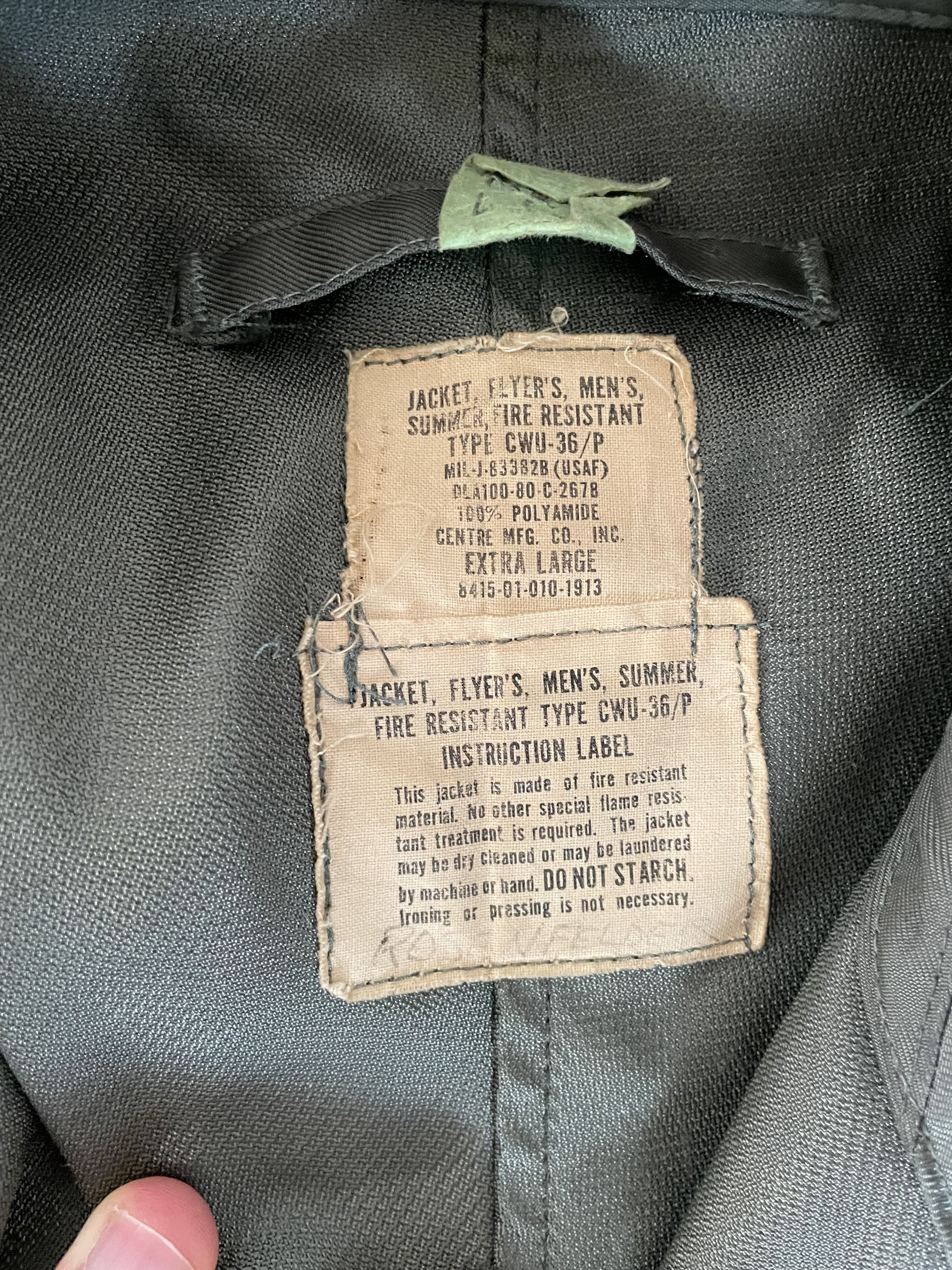 Vintage Vintage Unlined Olive Flight Jacket Size US L / EU 52-54 / 3 - 9 Thumbnail
