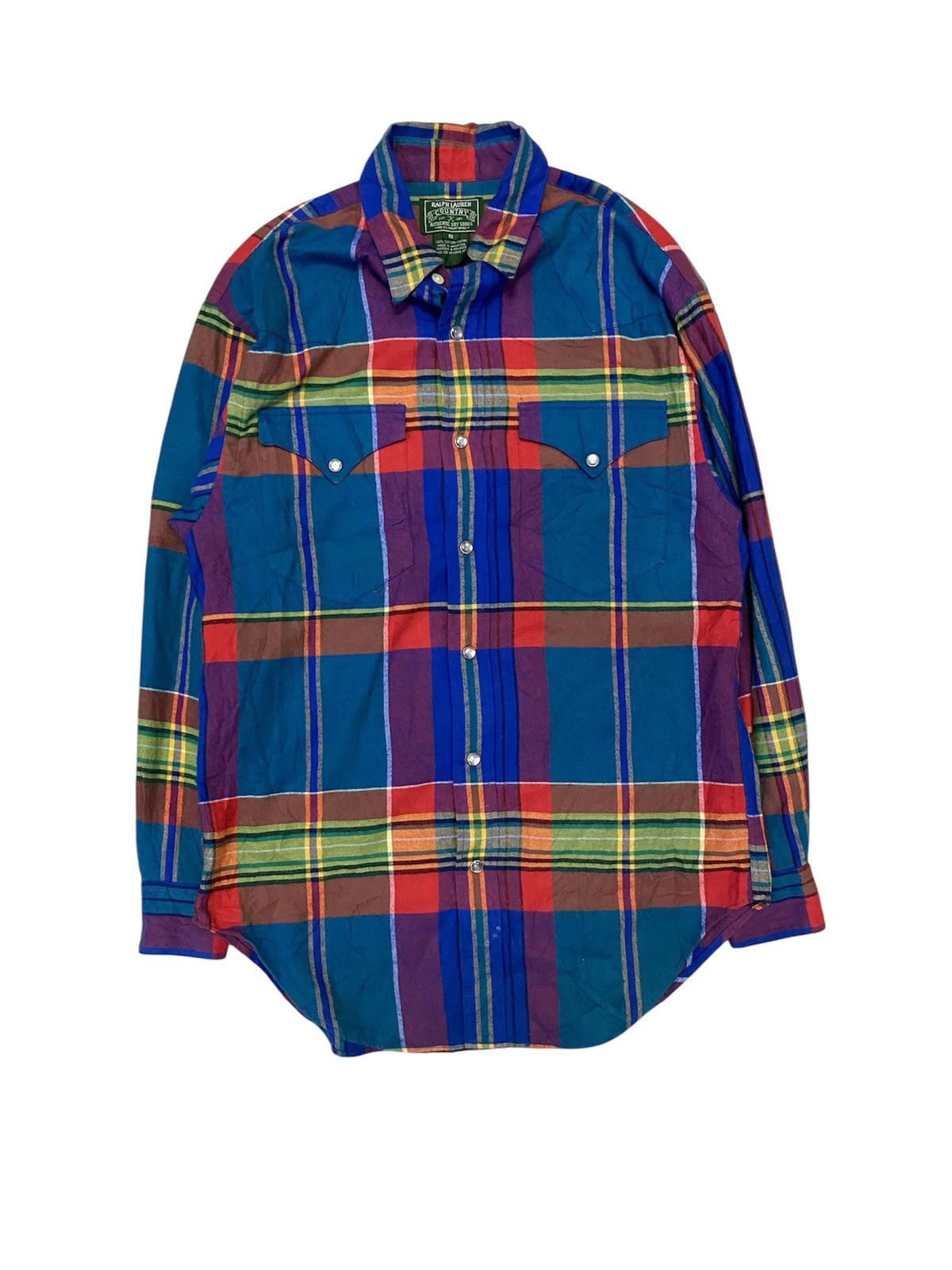 RRL Ralph Lauren 🔥1990s Ralph Lauren Country Check tartan Size US M / EU 48-50 / 2 - 1 Thumbnail