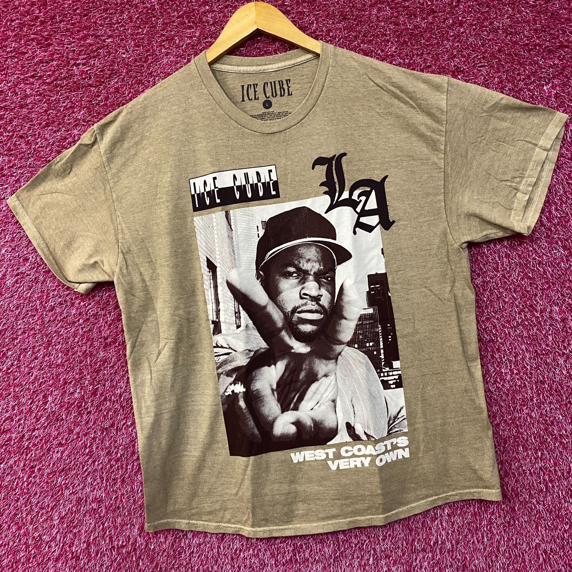 Rap Tees Ice Cube LA Boys West Coast Graphic Design T-Shirt Large Size US L / EU 52-54 / 3 - 3 Thumbnail
