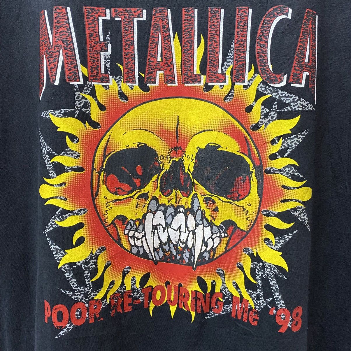 Metallica Vintage METALLICA Poor Re-Touring Me '98 Band Tee Size US XL / EU 56 / 4 - 2 Thumbnail