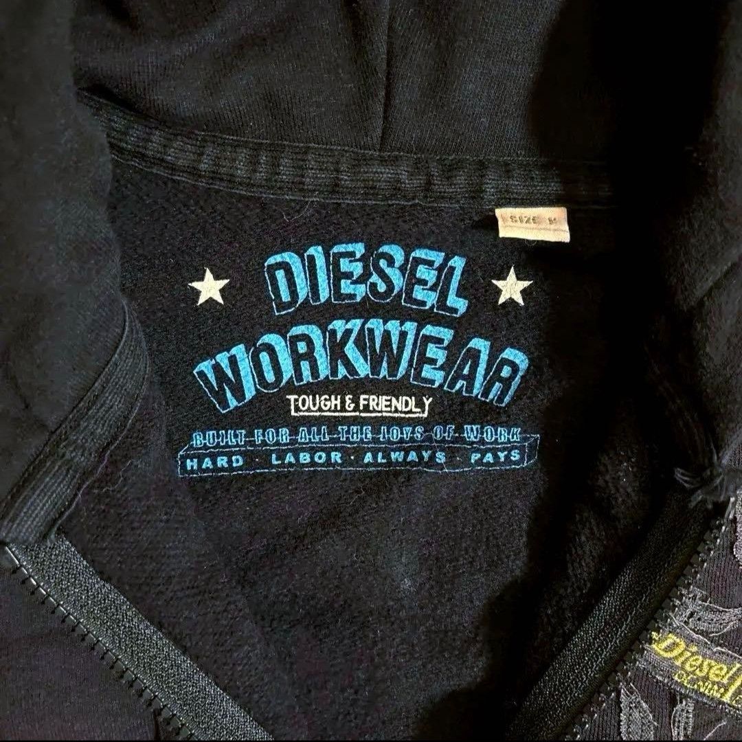 Diesel × Vintage Vintage Archival Avant Garde DIESEL Zip Hoodie sweatshirt Size US L / EU 52-54 / 3 - 3 Thumbnail