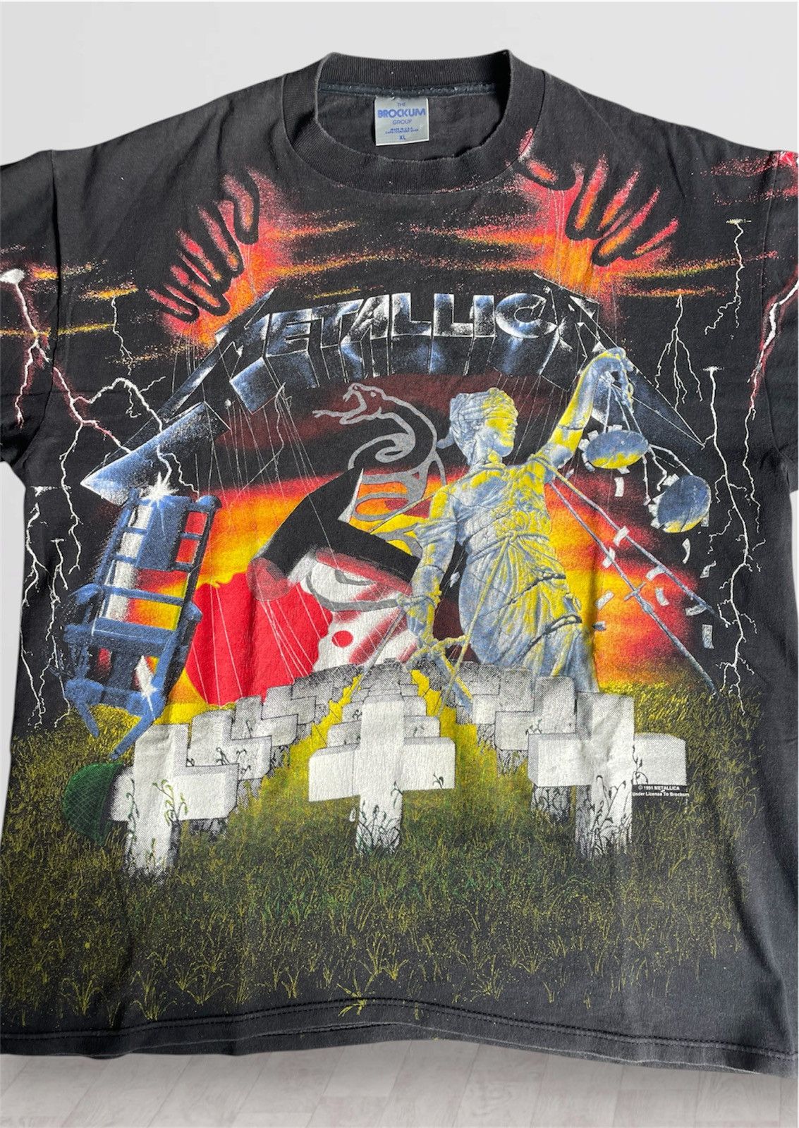 Brockum Vintage Metallica “Master of Puppets” T-Shirt, AOP, 1 Size US XL / EU 56 / 4 - 16 Thumbnail