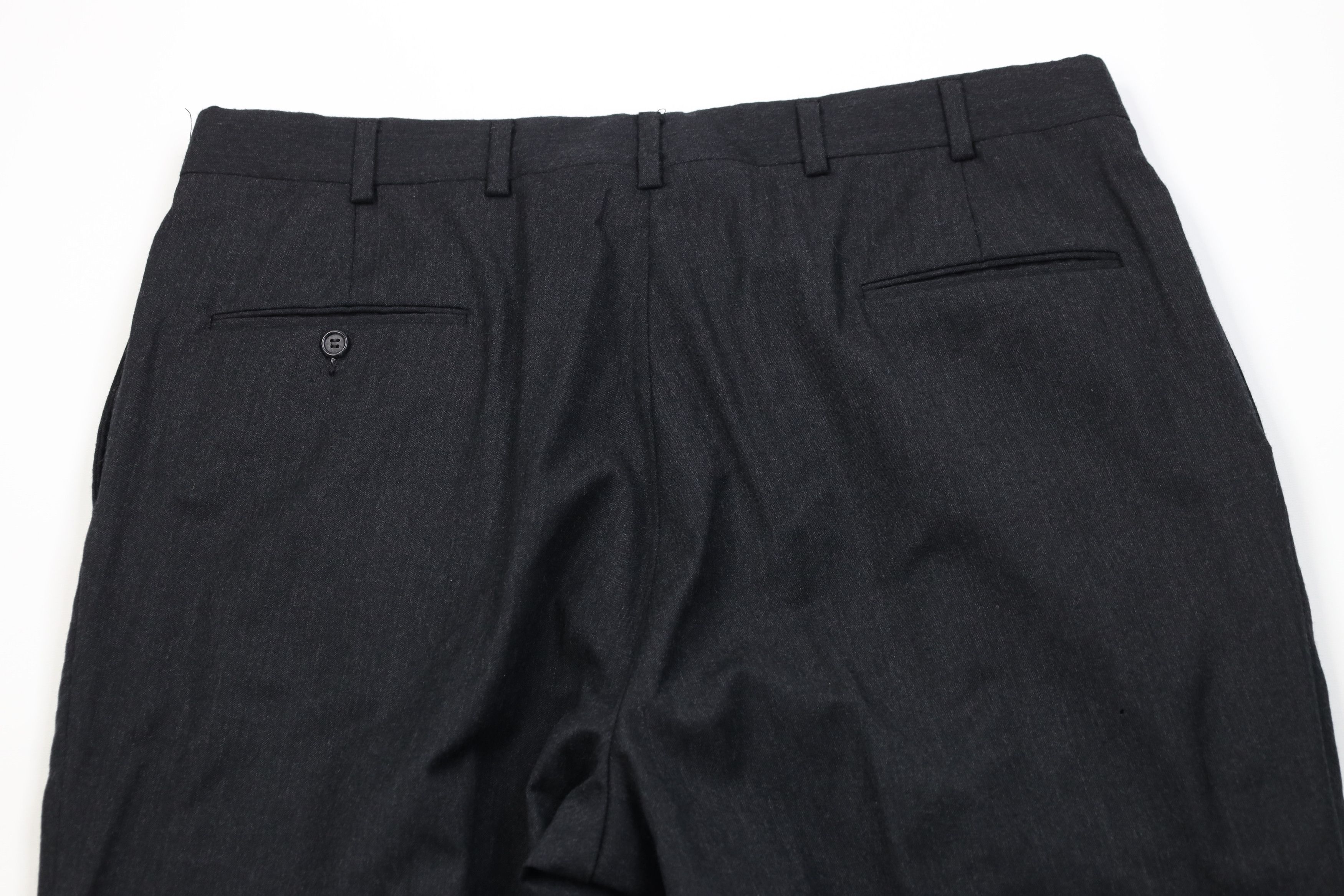 Vintage Vintage 70s Streetwear Wool Knit Wide Leg Chino Pants Gray Size US 38 / EU 54 - 13 Thumbnail