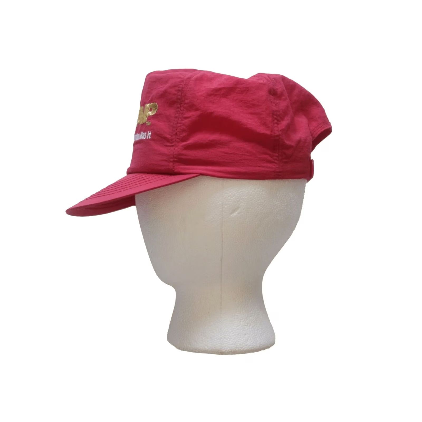 Vintage VINTAGE Winston Cap Hat Nylon Red 90s 80s Promo The Wrap Adjustable One Size Men Mens Snapback Cap Size ONE SIZE - 3 Thumbnail