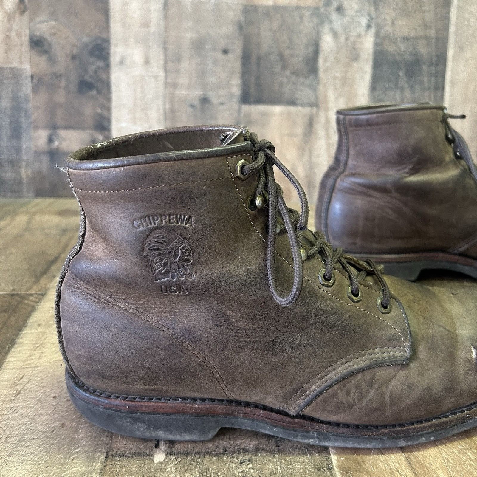 Chippewa Chippewa Steel Toe 20066 Ankle Work Boots Mens 13 D Size US 13 / EU 46 - 11 Thumbnail