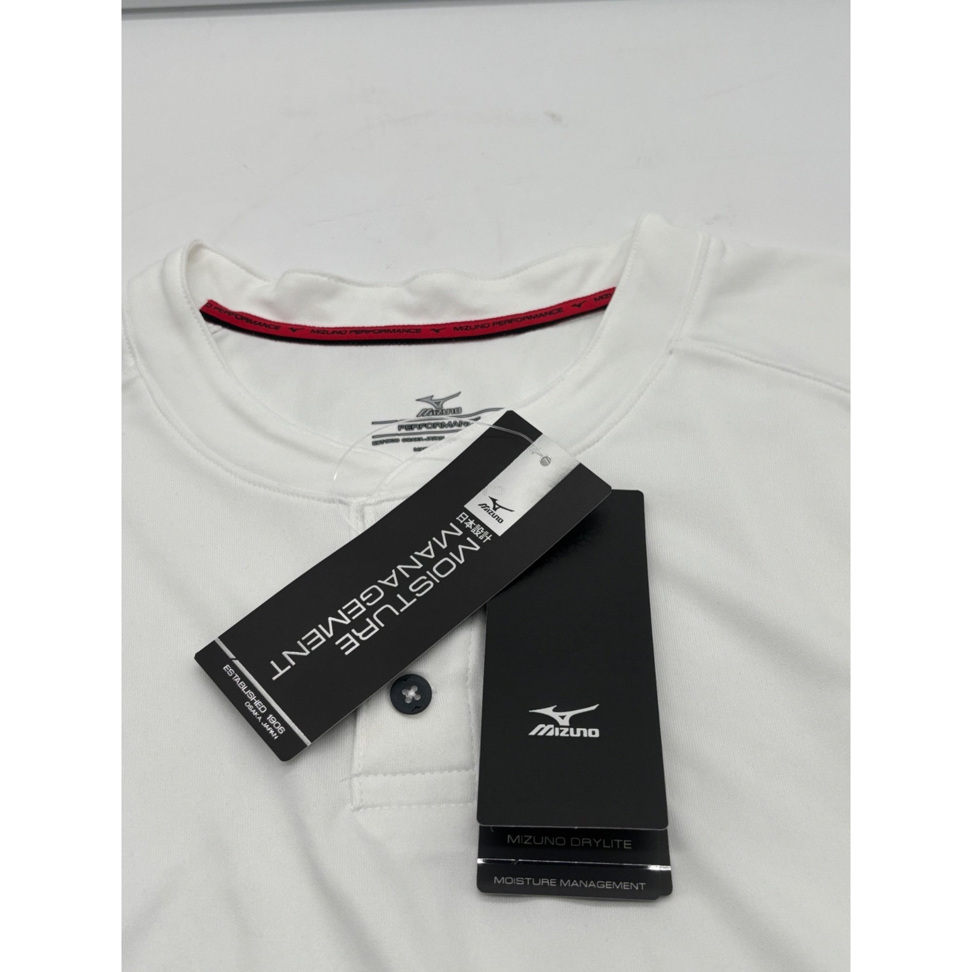 Mizuno Mizuno Men’s Elite 2-Button Baseball Jersey 350527, White, Size US XS / EU 42 / 0 - 8 Thumbnail
