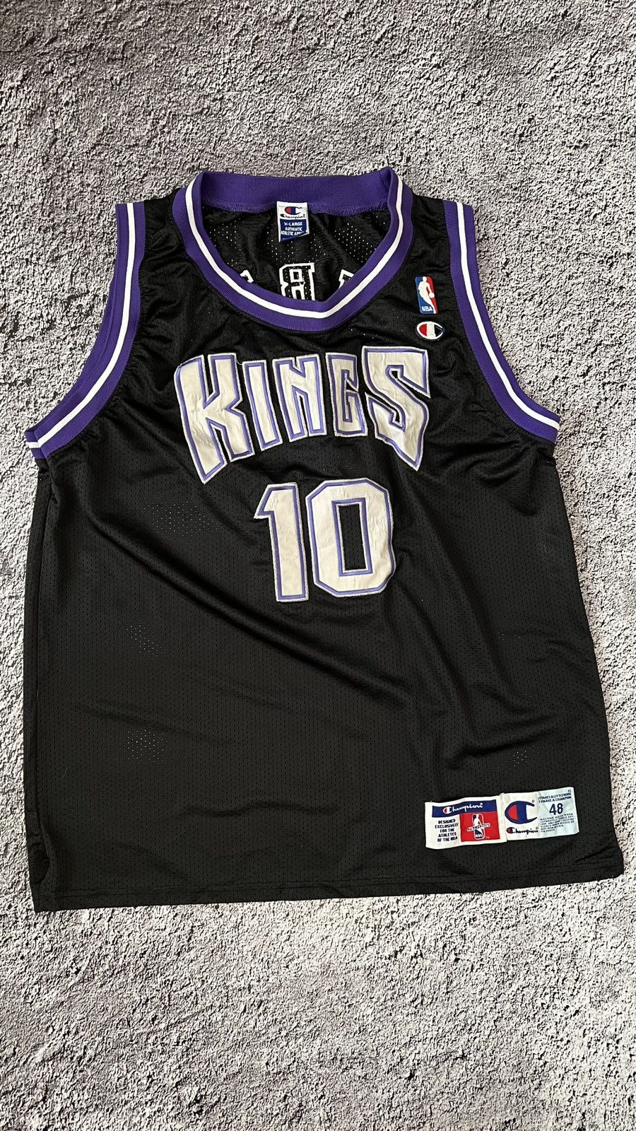 Champion × NBA × Vintage VTG 90’s Sacramento Kings NBA Mike Bibby champion jersey Size US XL / EU 56 / 4 - 1 Thumbnail