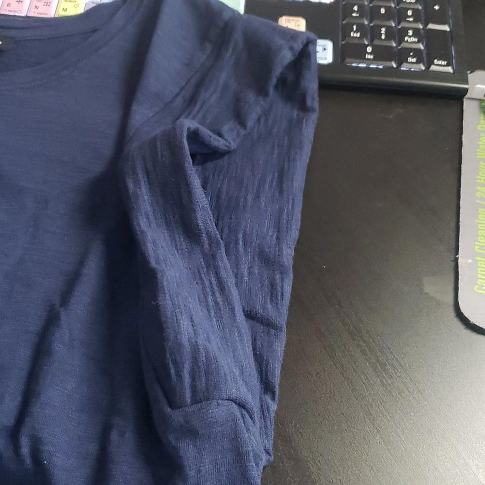 Designer CT558 I.N.C. Ladies Navy T-shirt Top L Size L / US 10 / IT 46 - 5 Thumbnail