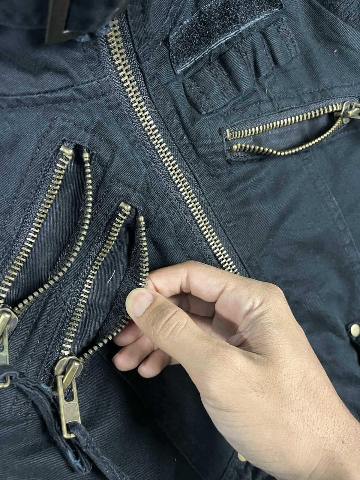 Beauty Beast Crxy Bondage Multi Zip High Neck Cropped Jacket Size S / US 4 / IT 40 - 10 Thumbnail
