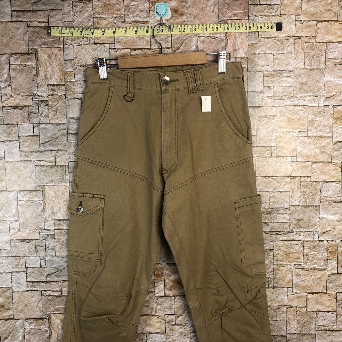 Japanese Brand × Vintage Japanese Brand vintage utility Brown Joggers Pants #A97 Size US 29 - 2 Thumbnail