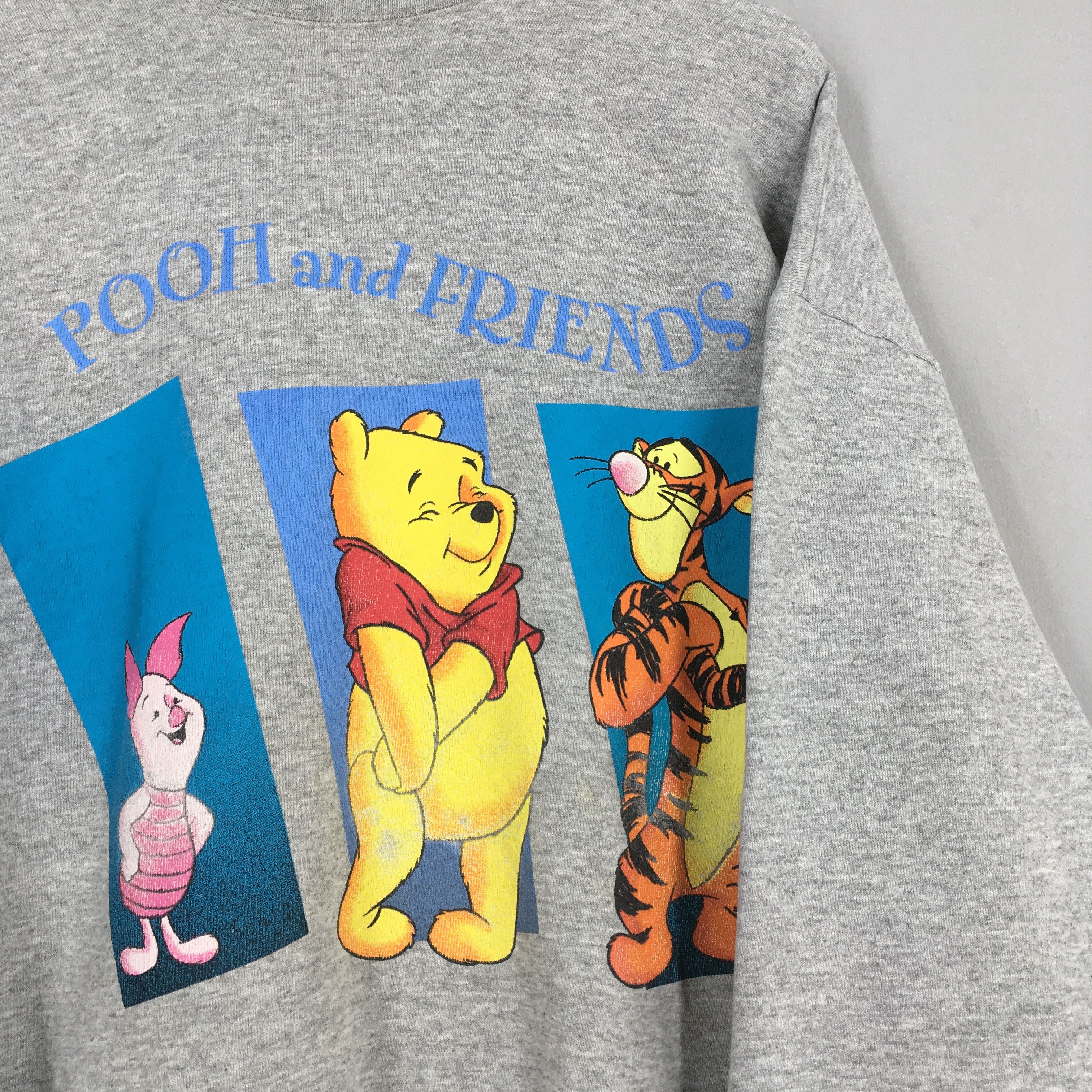 Disney Vintage Winnie The Pooh Disney Gray Sweatshirt XLarge Size US XL / EU 56 / 4 - 2 Thumbnail
